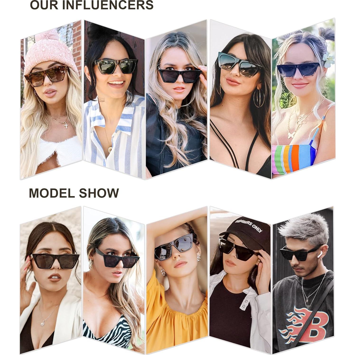 Gafas de sol cateye grandes SOJOS Trendy SJ2115 UV400