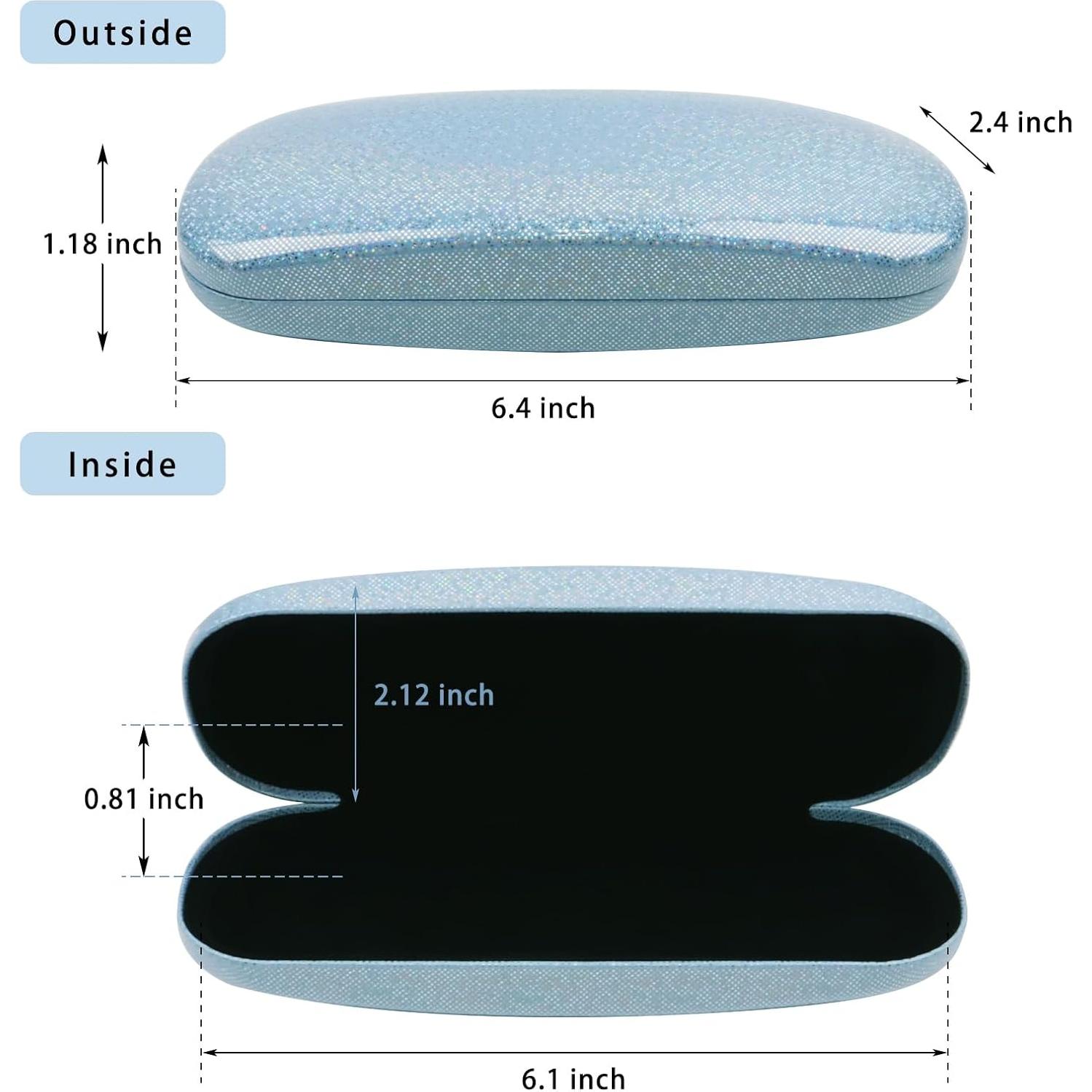 Estuche Duro para Gafas HSYMQ 3PCS Colores Variados