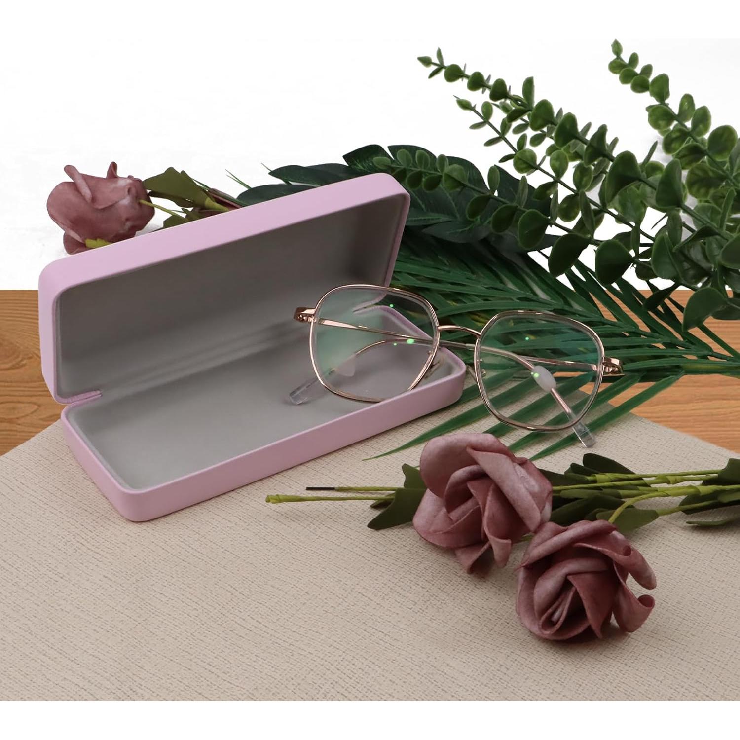 Estuche Duro para Gafas HSYMQ 3PCS Rosa Verde Blanco