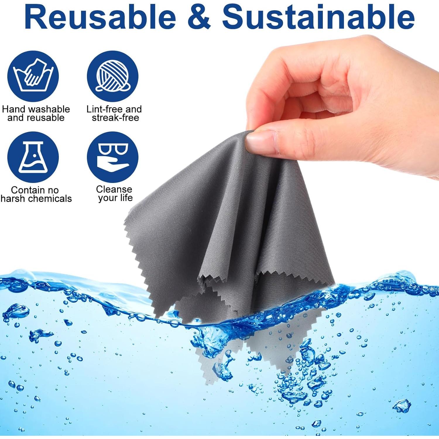 Paño de Microfibra Frienda 50 Pcs 18x15 cm Gris Oscuro