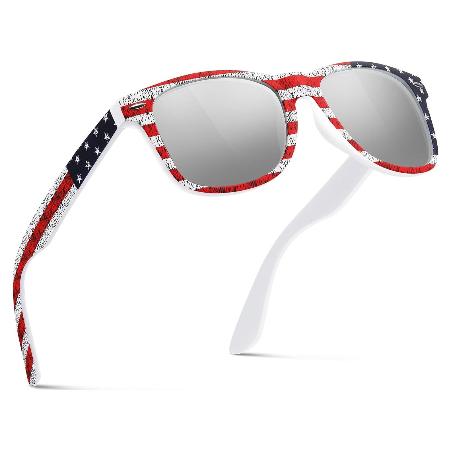 Gafas de Sol Polarizadas FEIDUSUN Retro UV400 Negras