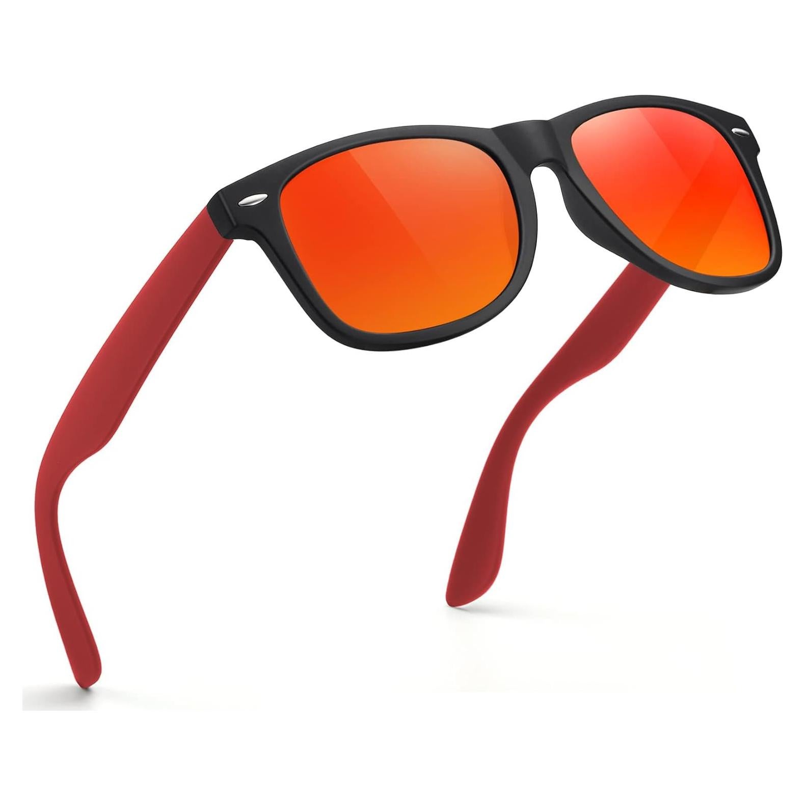 Gafas de Sol Polarizadas FEIDUSUN Retro UV400 Negras