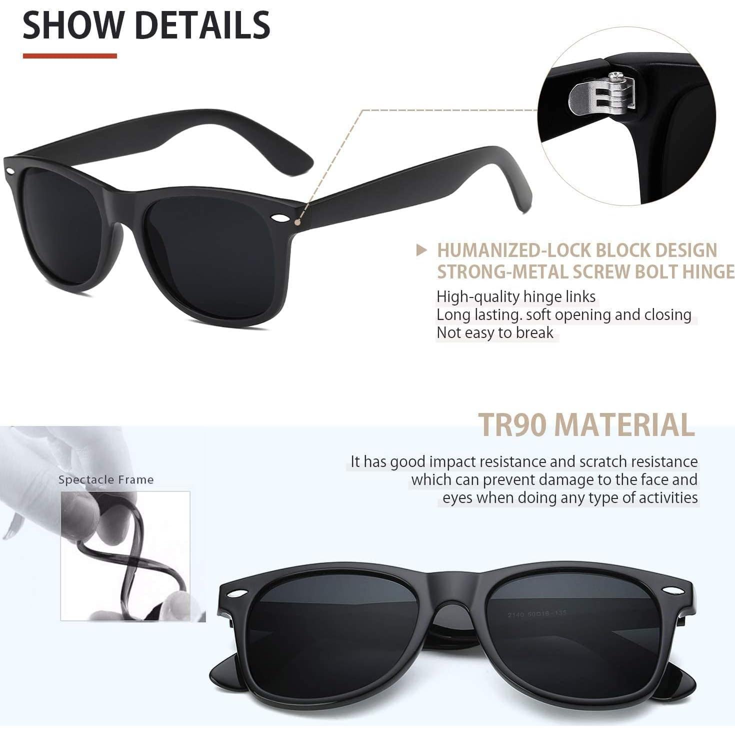 Gafas de sol FEIDUSUN polarizadas UV400 para hombres y mujeres