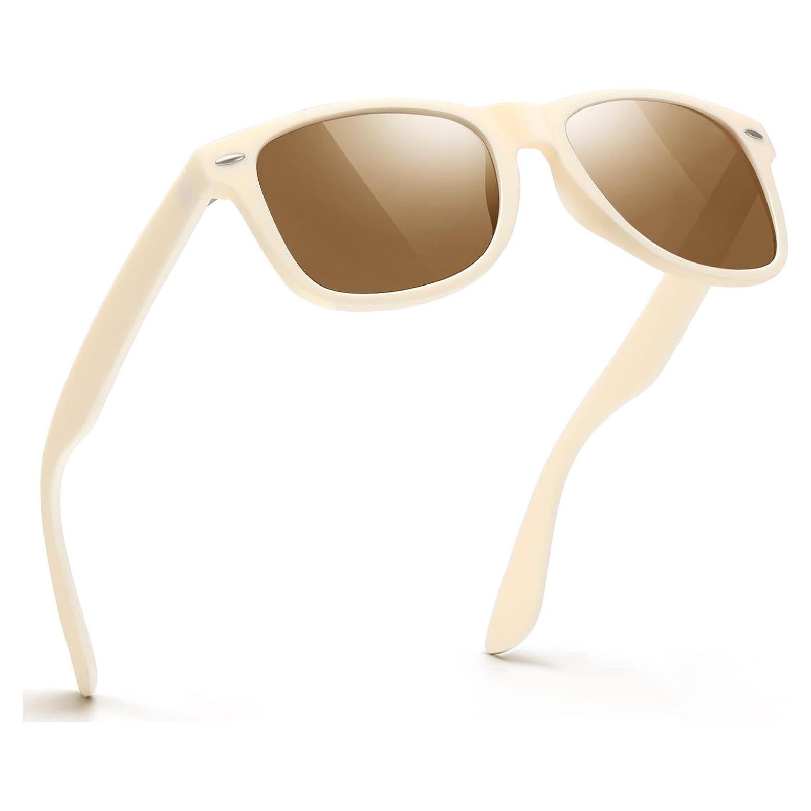 Gafas de Sol FEIDUSUN Polarizadas UV400 Retro Negras