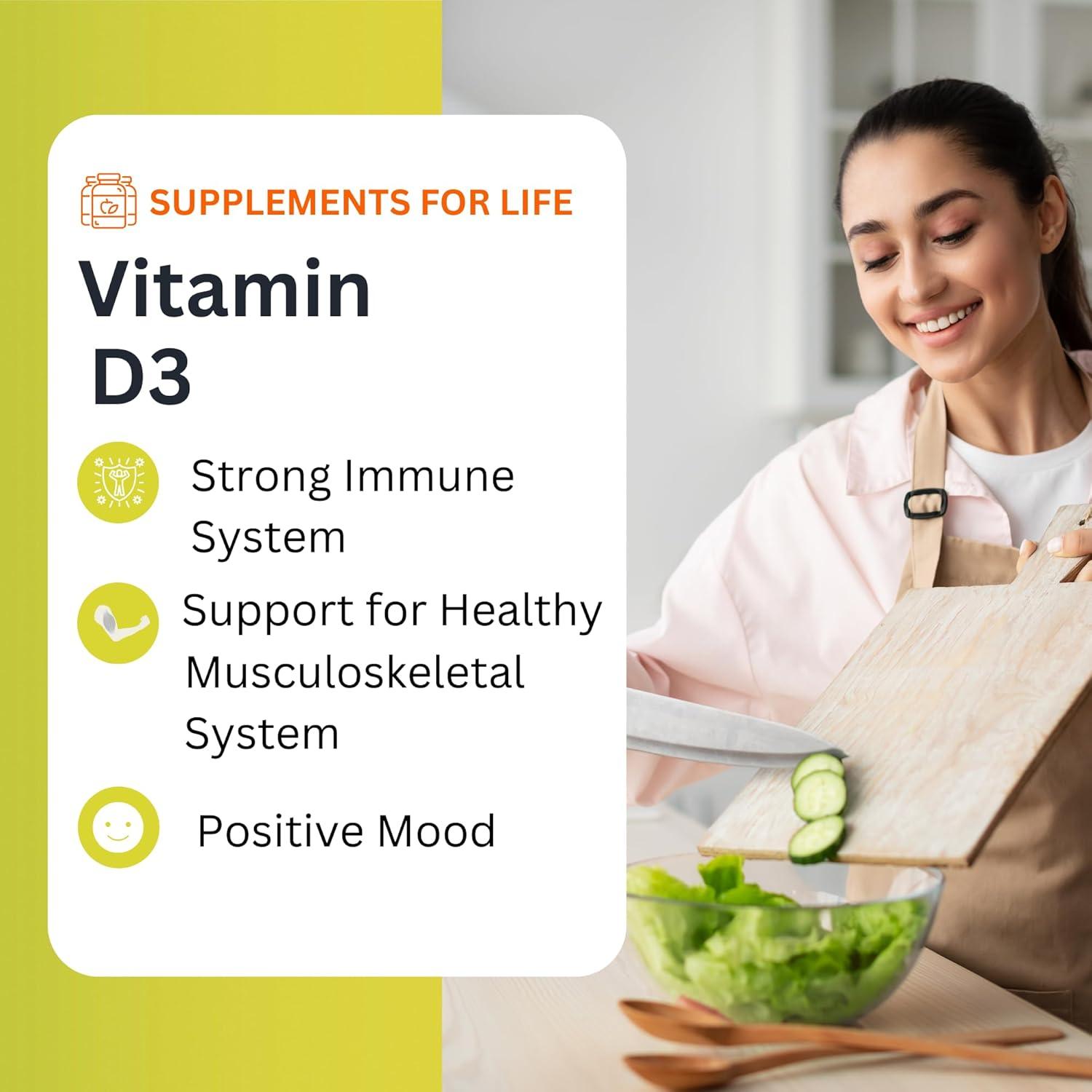 Suplemento Vitamina D3 4000 UI Health By Me - 90 Gelatinas Blandas