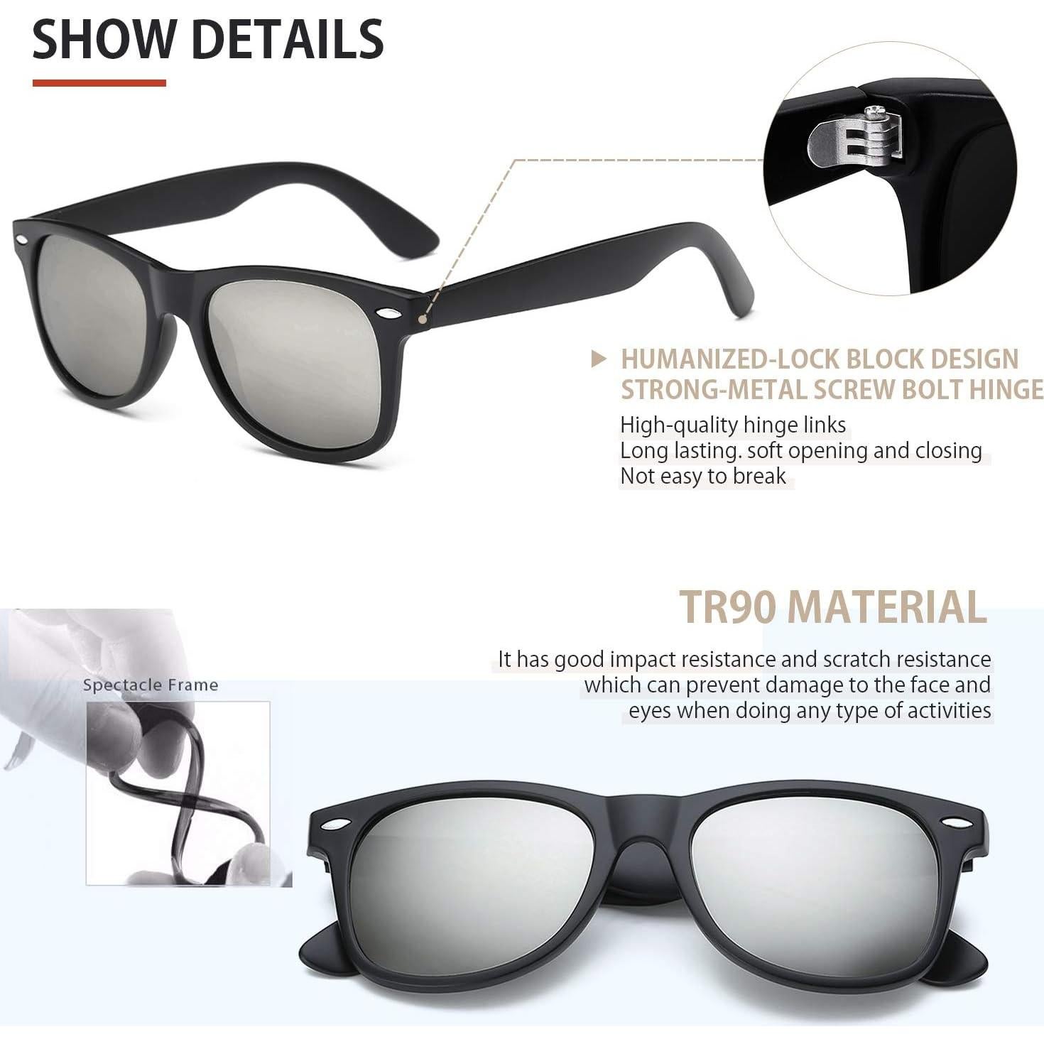 Gafas de sol FEIDUSUN polarizadas UV400 para hombres y mujeres