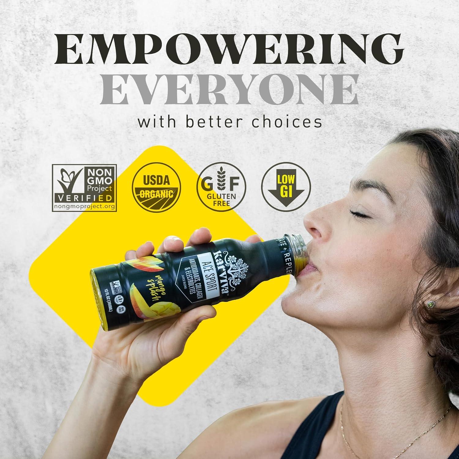 Jugo de Colágeno Marino Karviva ACE 355ml Splash de Mango