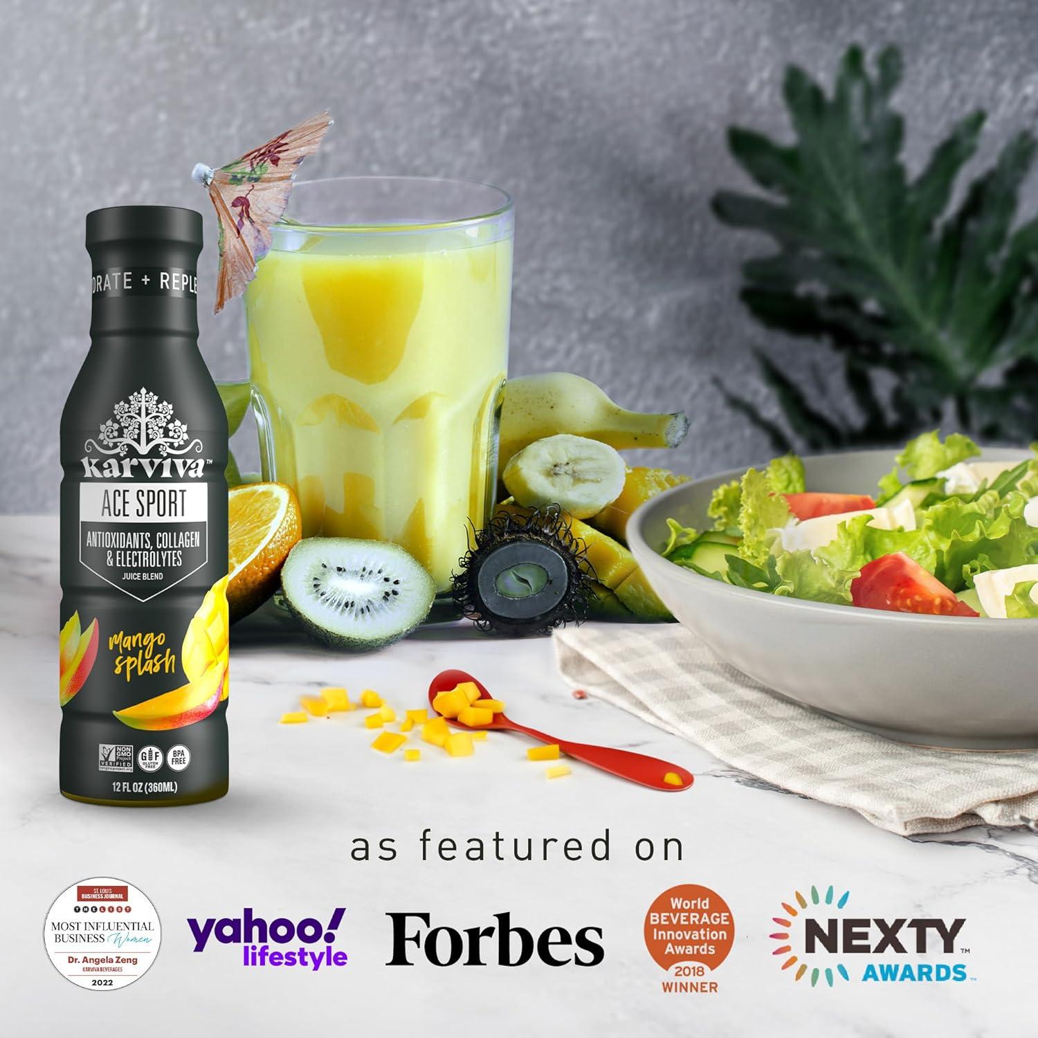 Jugo de Colágeno Marino Karviva ACE 355ml Splash de Mango