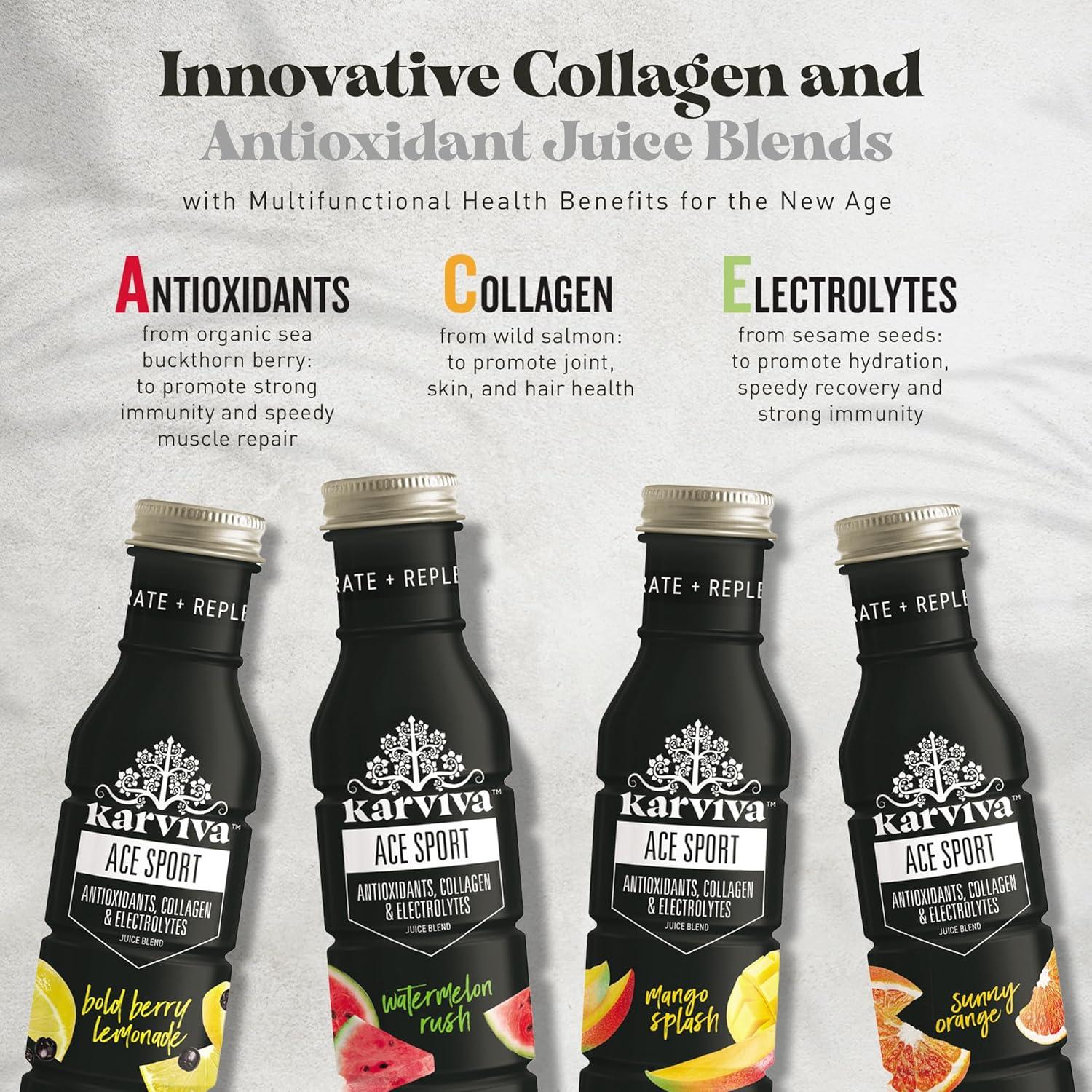 Jugo de Colágeno Marino Karviva ACE 355ml Splash de Mango