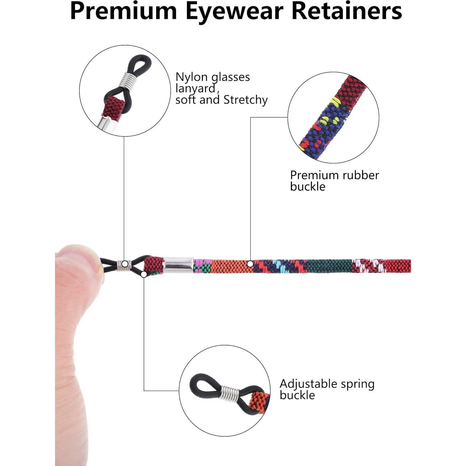 Cadena para Lentes Frienda 8 Piezas Ajustable Mujer