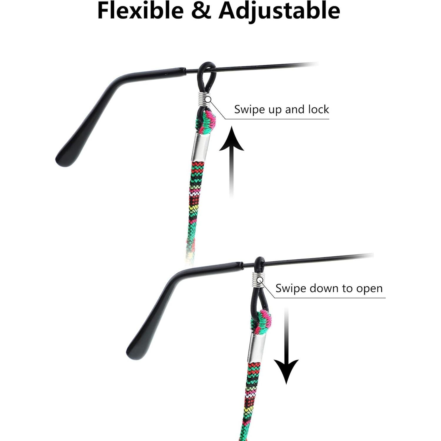 Cadena para Lentes Frienda 8 Piezas Ajustable Mujer