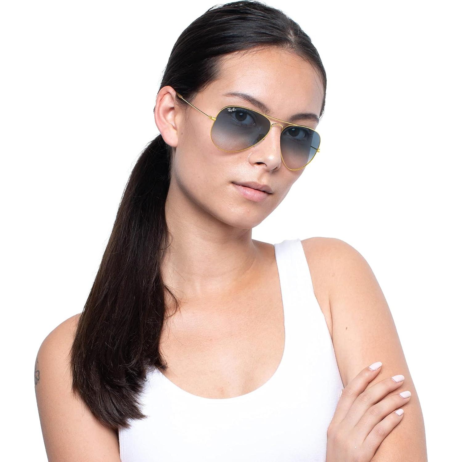 Gafas de sol Ray-Ban RB3025 Aviador 62mm Dorado Azul