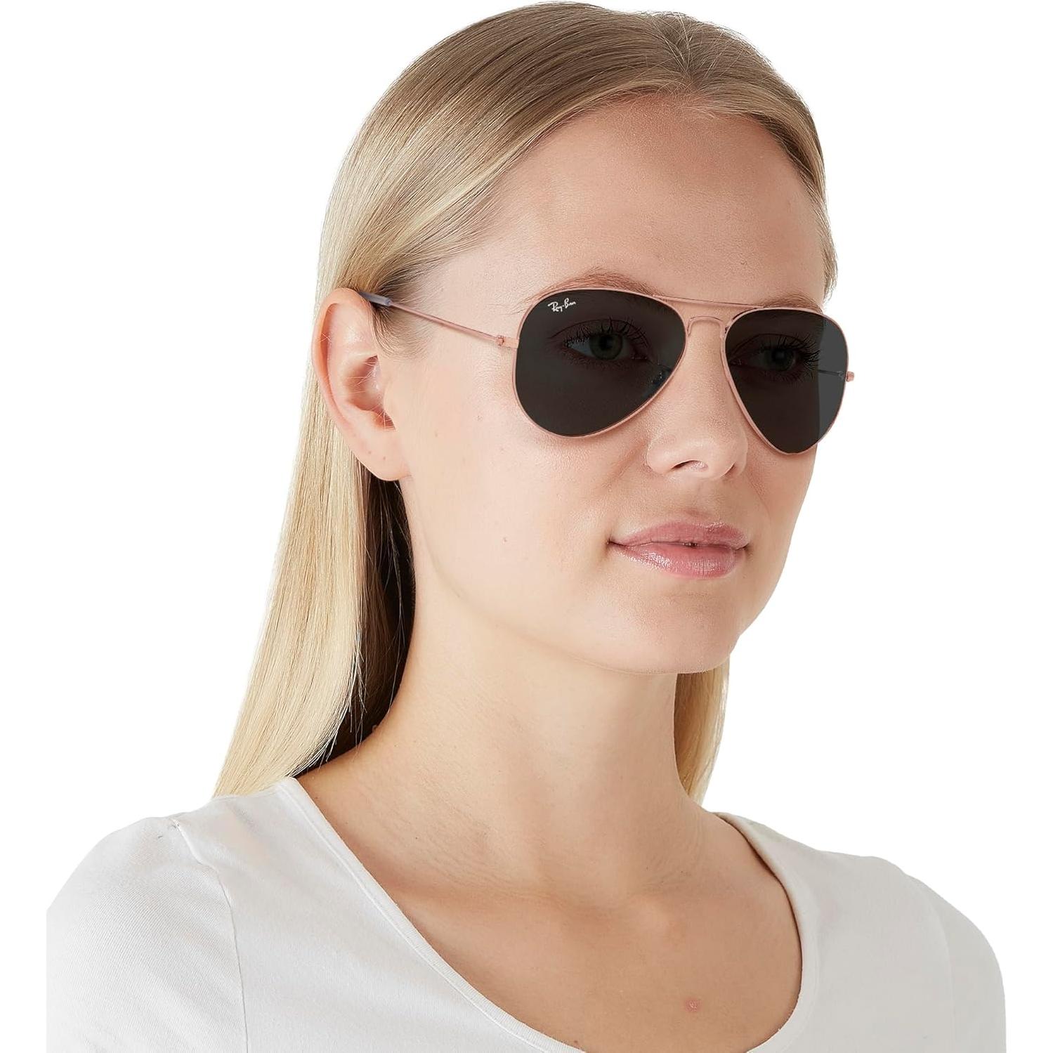 Gafas de sol Ray-Ban RB3025 Aviador Oro Rosa 58mm