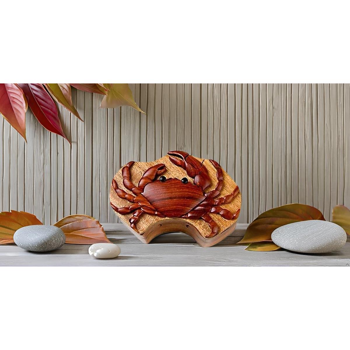 Caja de Rompecabezas de Madera Artesanías del Sur 12.1x11.4cm