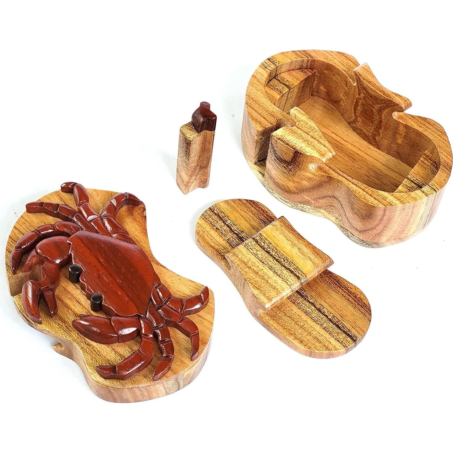 Caja de Rompecabezas de Madera Artesanías del Sur 12.1x11.4cm