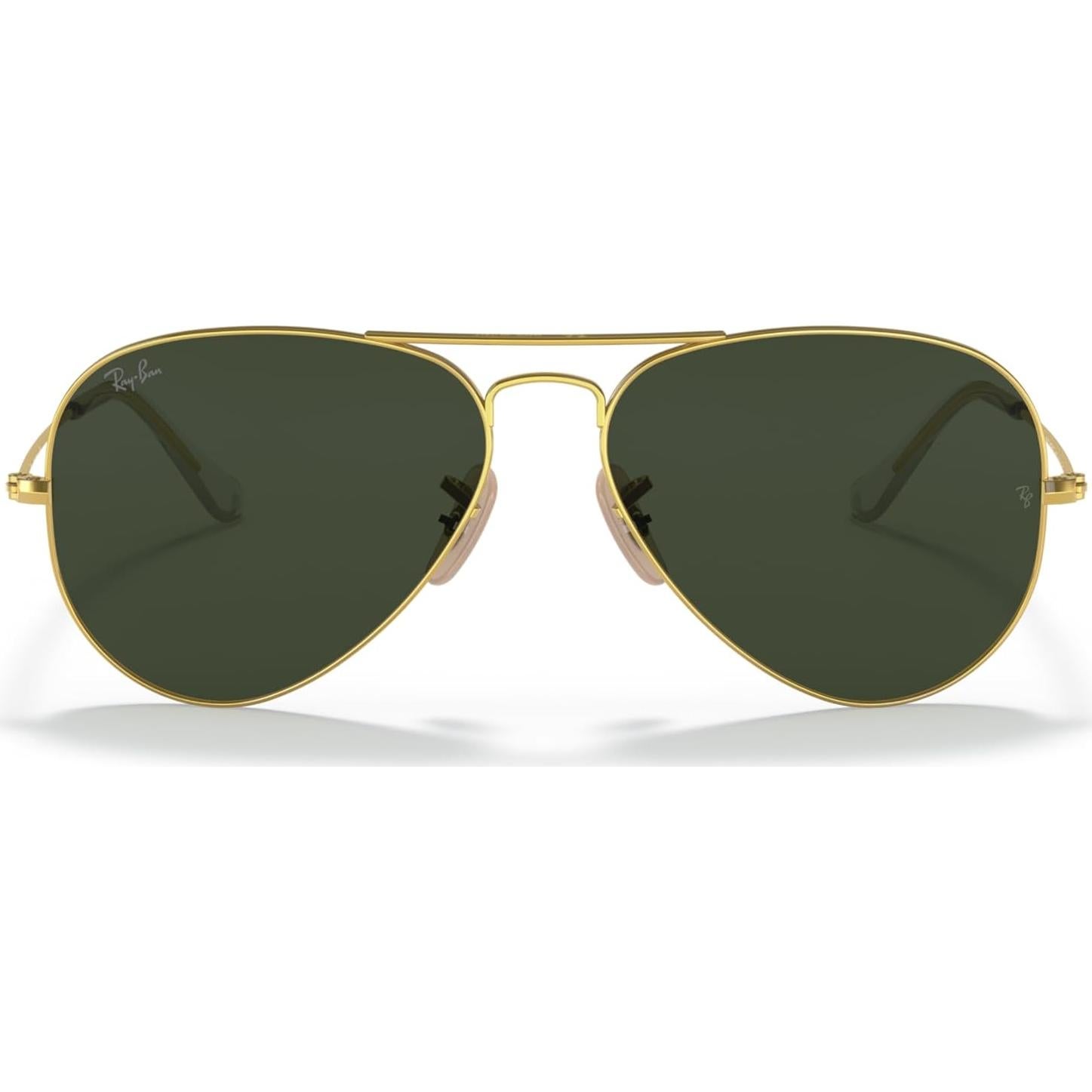 Gafas de Sol Ray-Ban Aviador 58mm Oro Pulido G-15 Verde