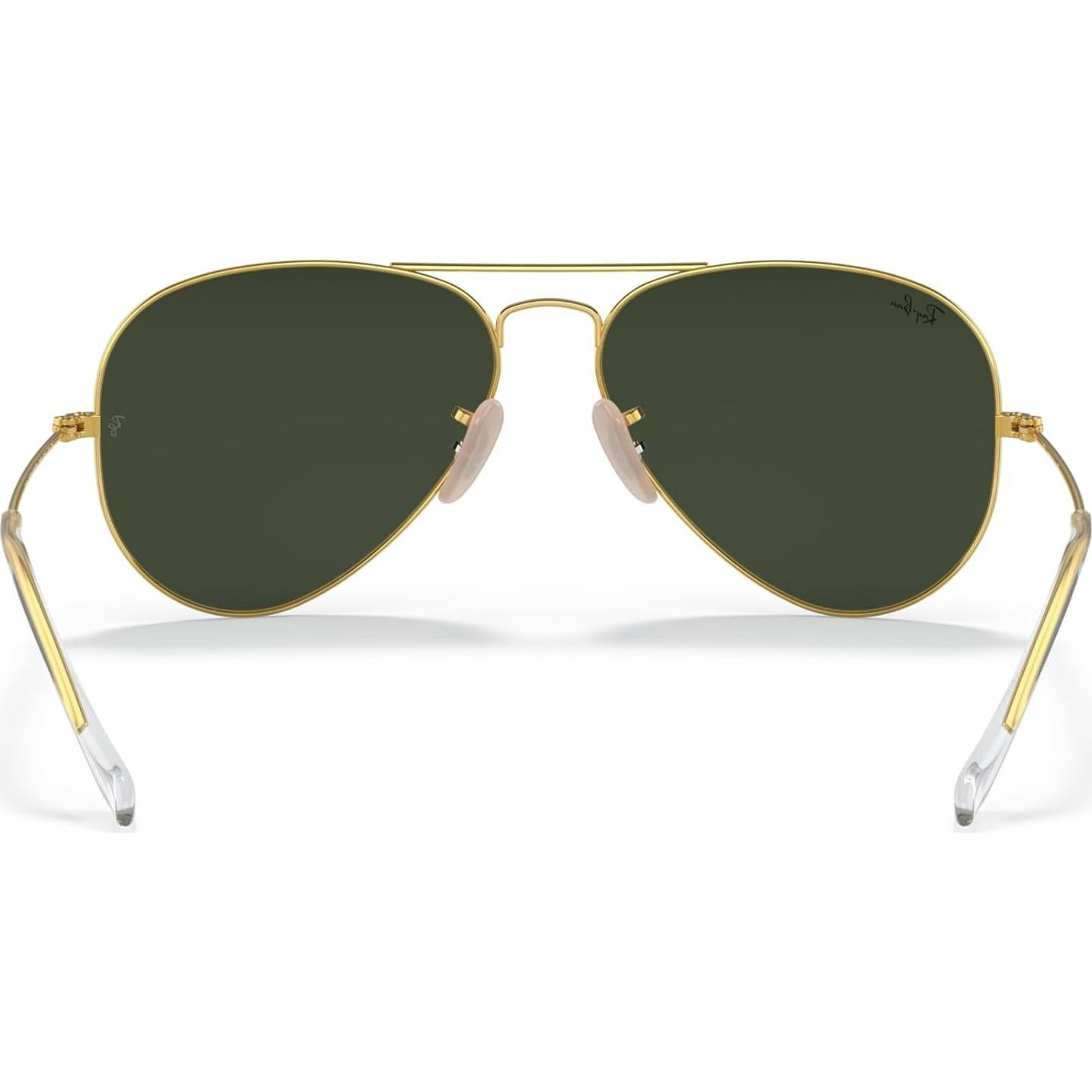 Gafas de Sol Ray-Ban Aviador 58mm Oro Pulido G-15 Verde