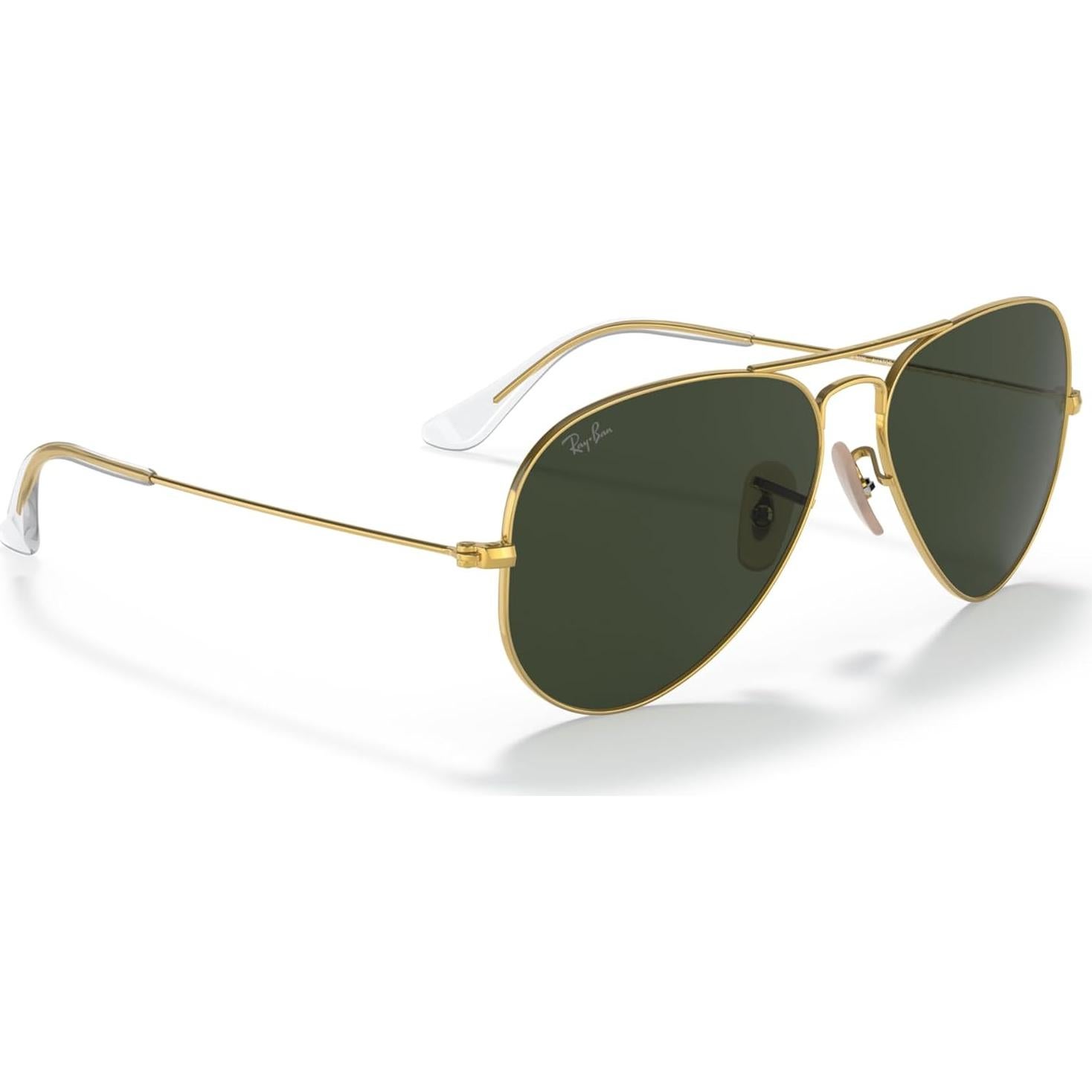 Gafas de Sol Ray-Ban Aviador 58mm Oro Pulido G-15 Verde