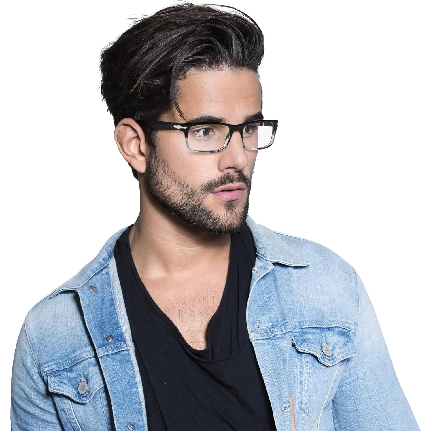 Gafas Recetadas Persol PO3050V Marco Rectangular Negro