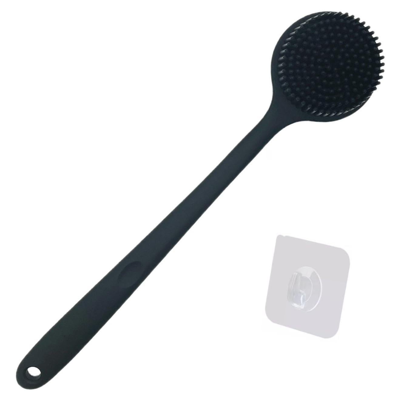 Esfregador de Cuerpo de Silicona CINLITEK 38 cm con Gancho