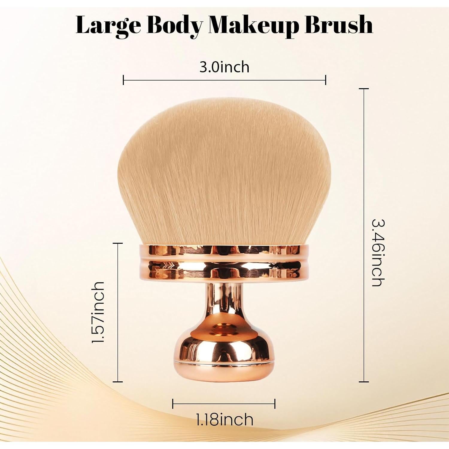 Brocha Kabuki para Autobronceador QJKLWV 7.62cm Oro