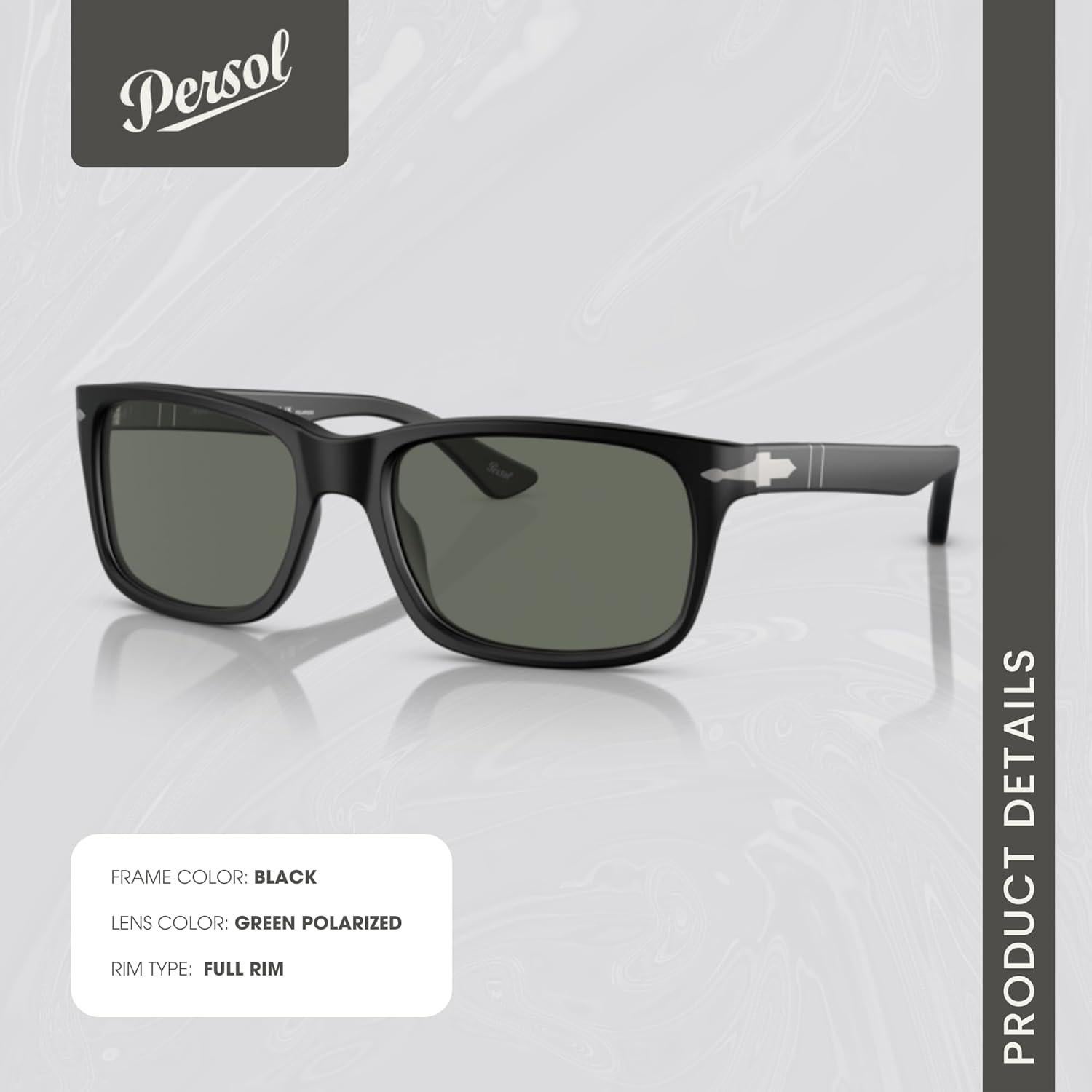 Gafas de sol rectangulares Persol PO3048S para hombres + kit iWear