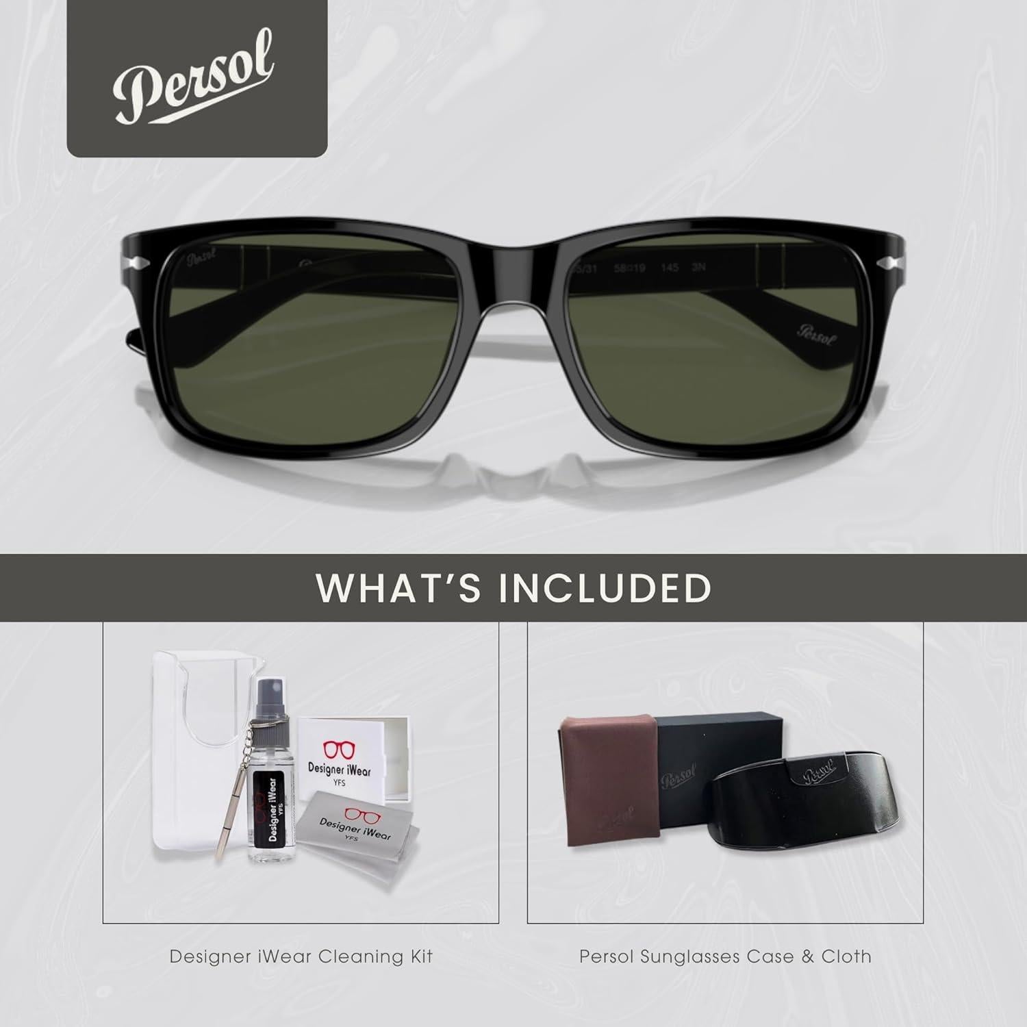 Gafas de sol Persol PO3048S para hombres + Kit iWear