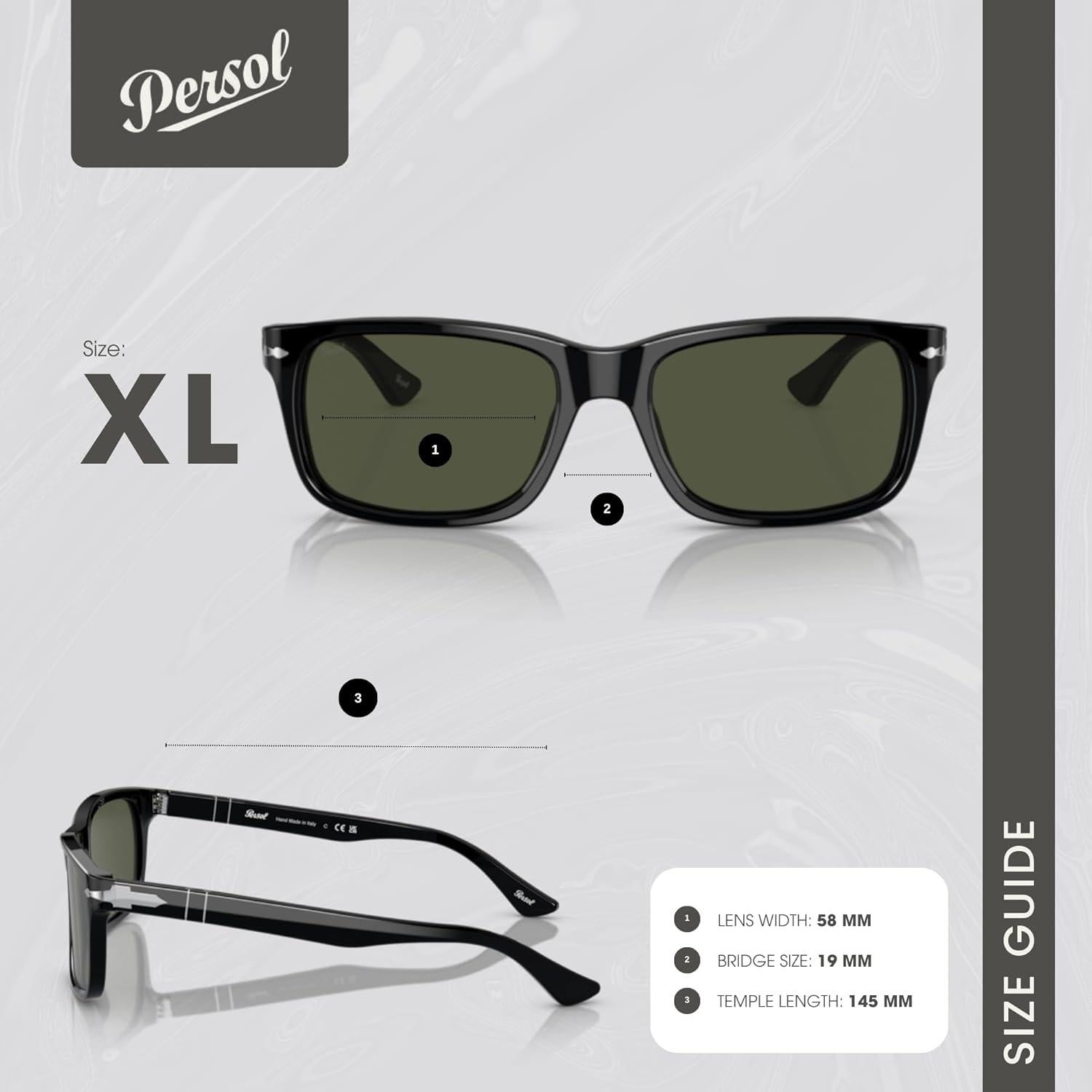 Gafas de sol Persol PO3048S para hombres + Kit iWear