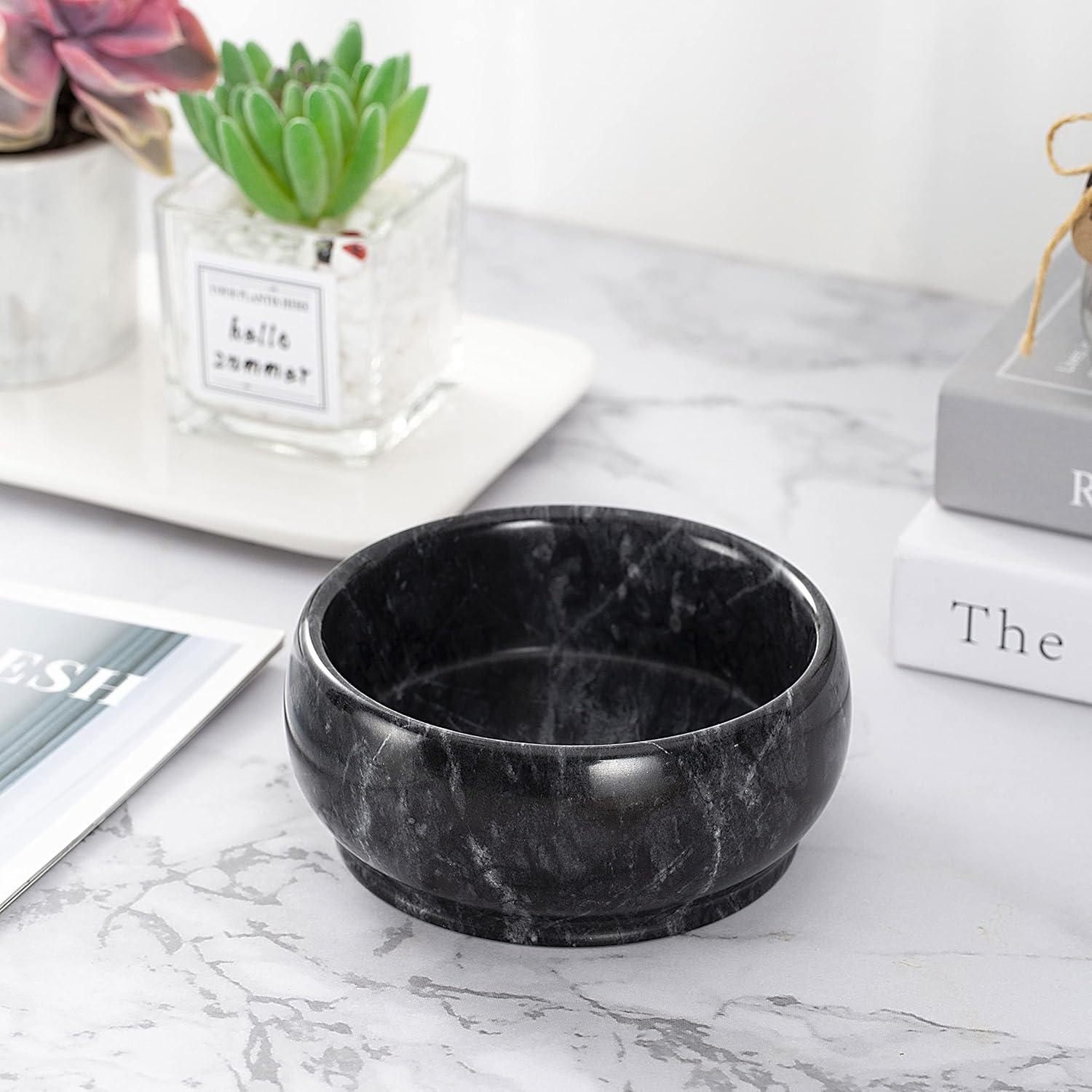 Tazón Decorativo de Mármol Negro 12 cm - CM Chic Monday