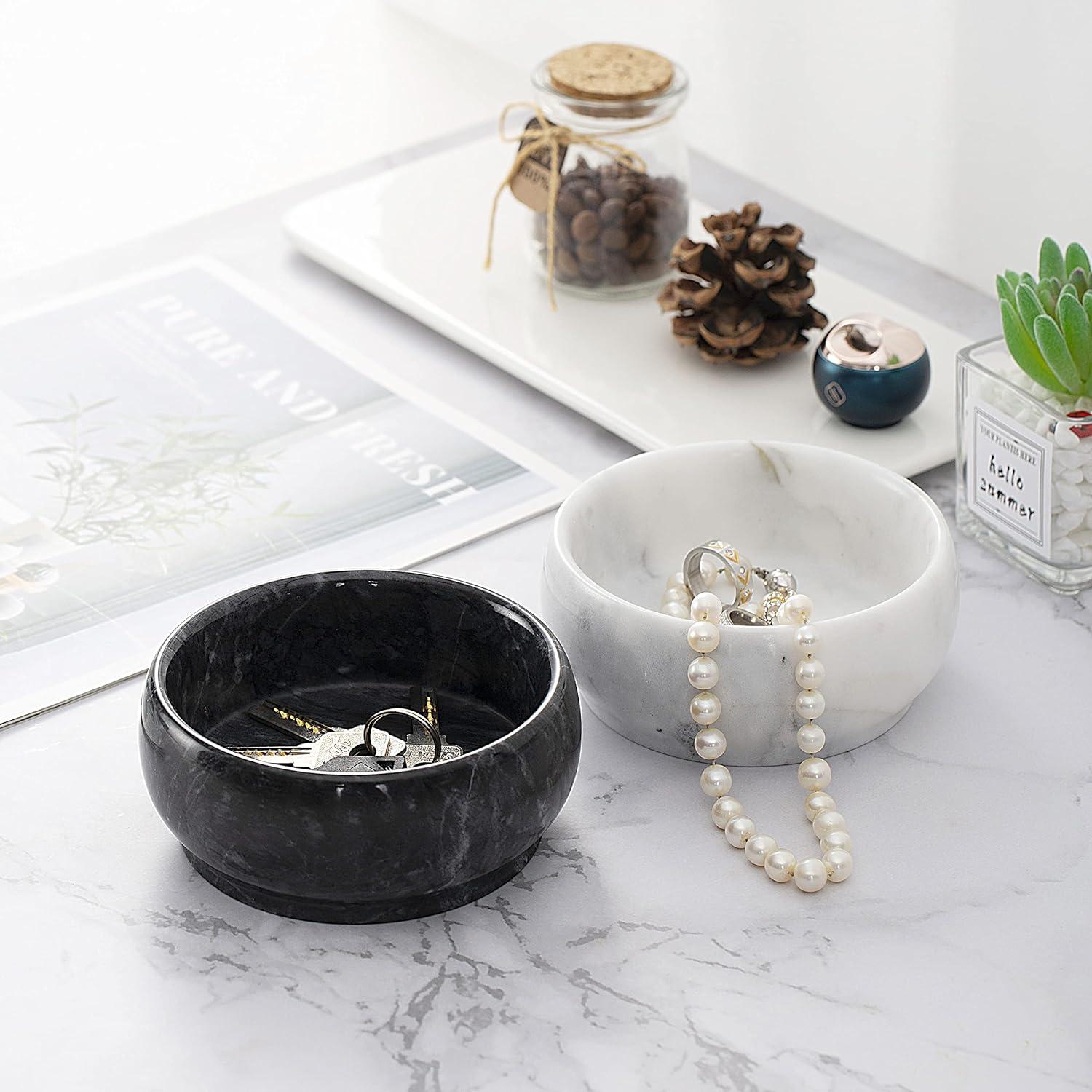 Tazón Decorativo de Mármol Negro 12 cm - CM Chic Monday