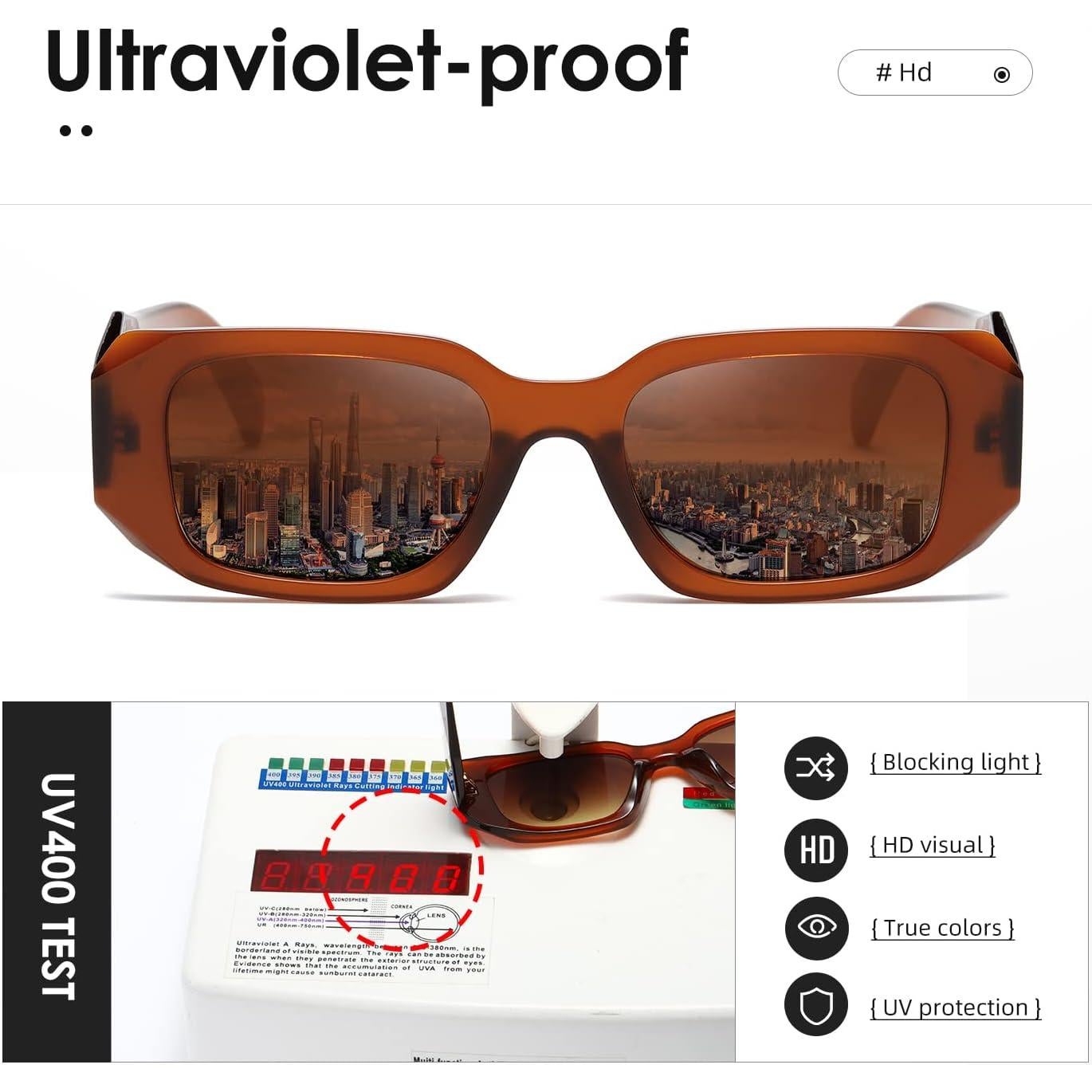 Gafas de sol retro KIMORN para hombres y mujeres UV400