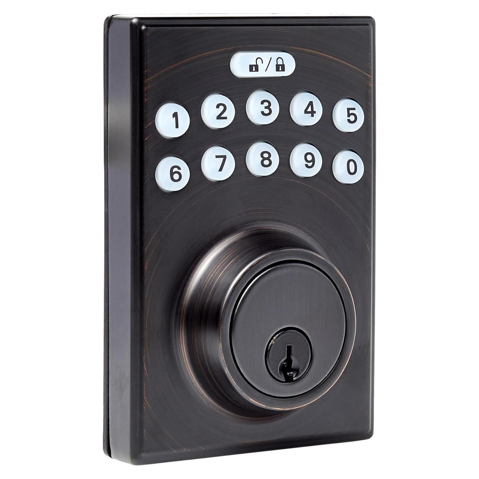 Cerradura Electrónica Amazon Basics PL1S3910 Teclado Táctil