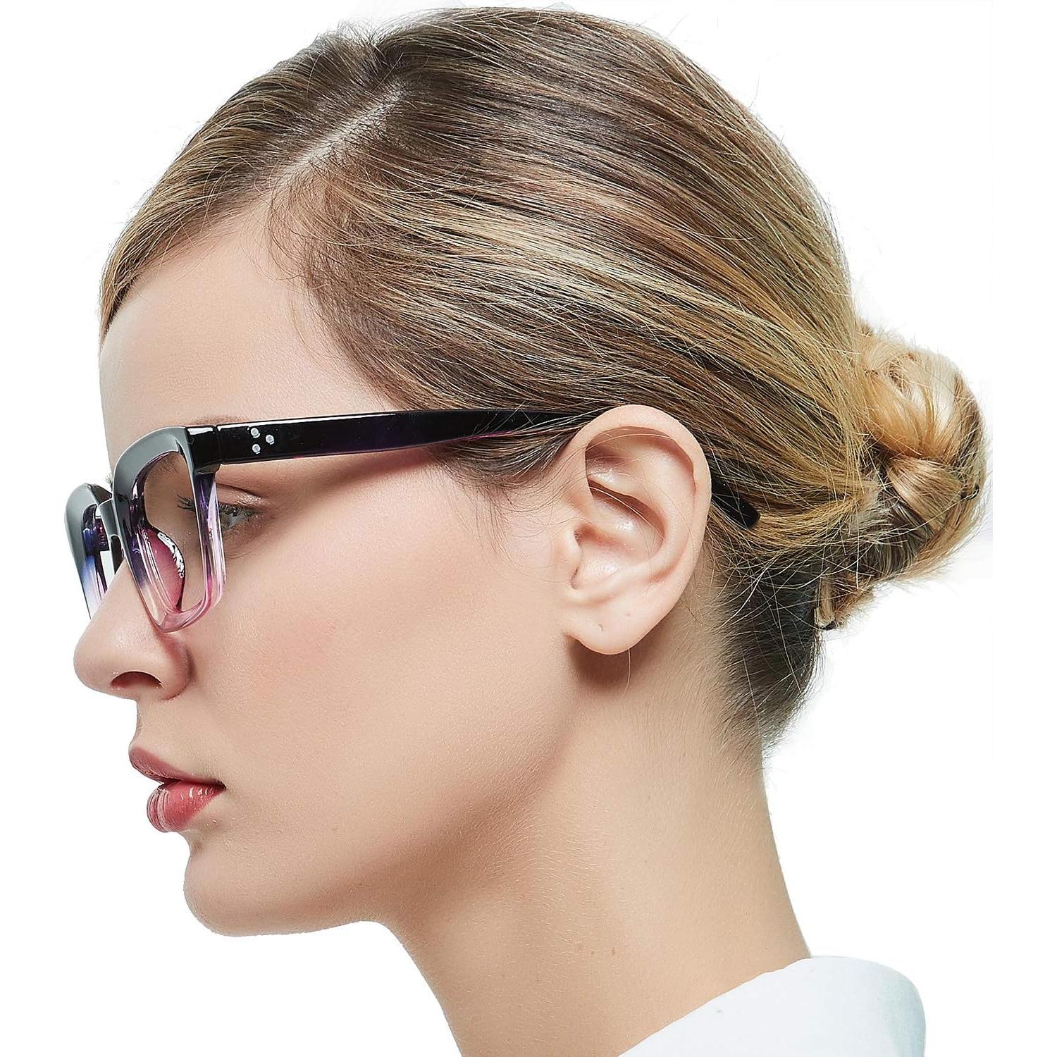 Gafas de Lectura MARE AZZURO Mujeres Estilo Púrpura 3.0x