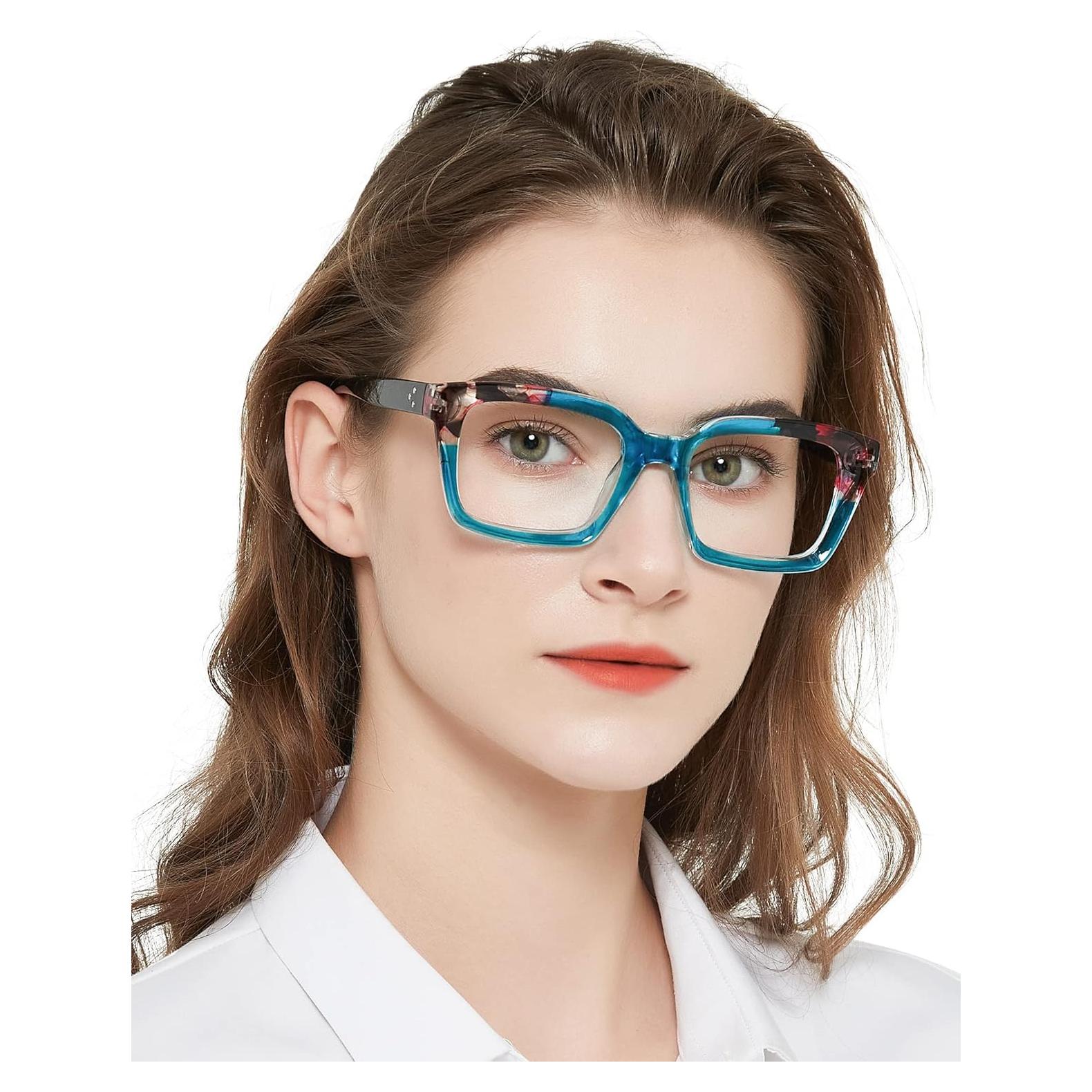 Gafas de Lectura MARE AZZURO 1.25 Cuadradas Retro Mujeres