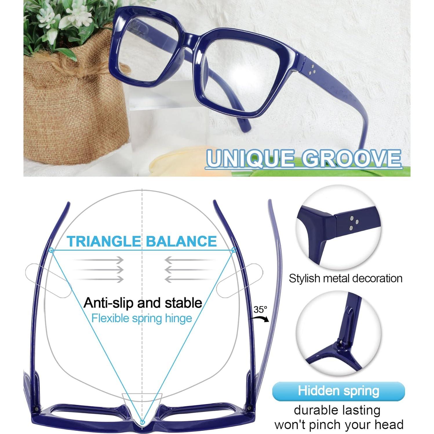 Gafas de Lectura Oversized MARE AZZURO 1.0 Cuadradas Mujeres