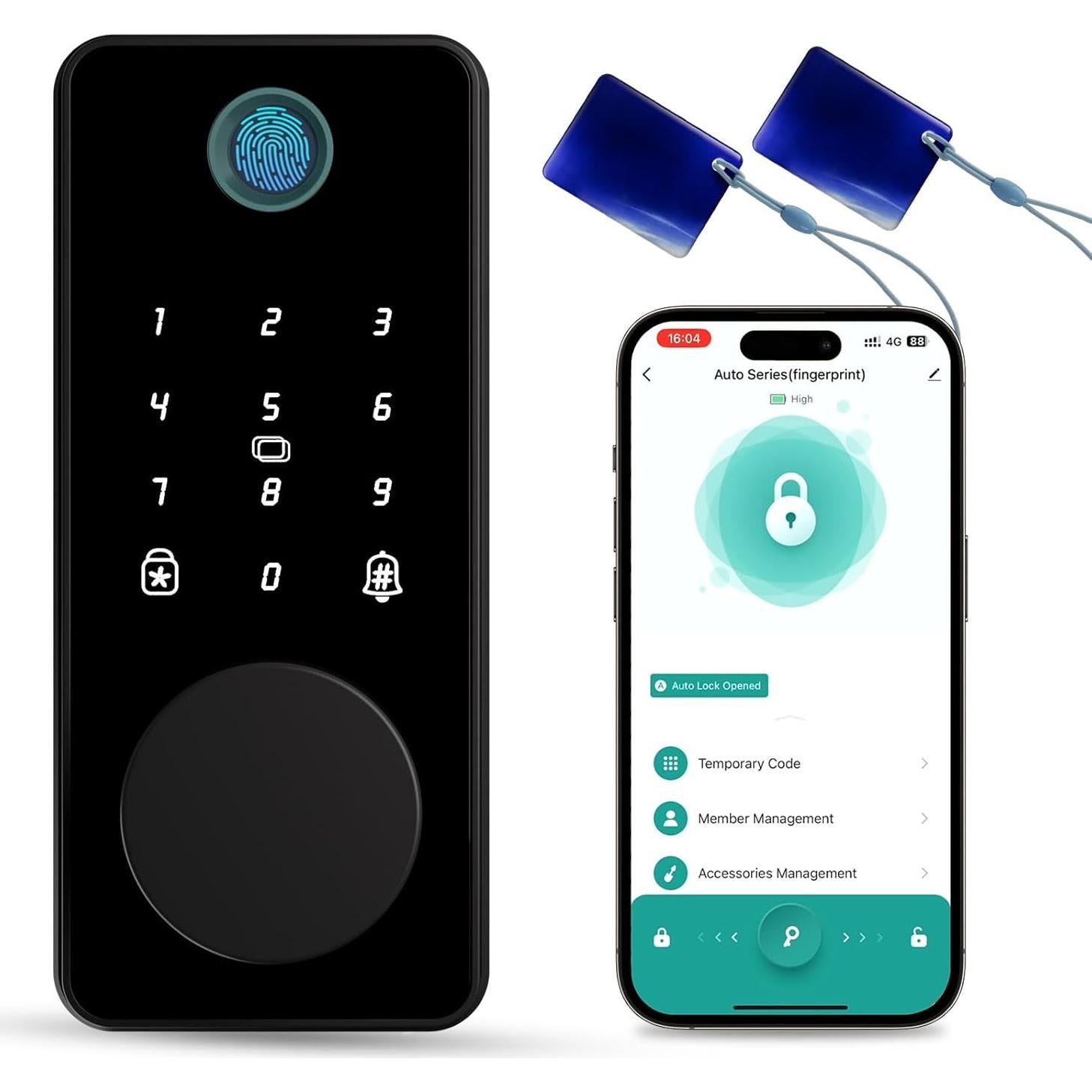 Cerradura Inteligente Biquole QEK-S03 Huella Dactilar