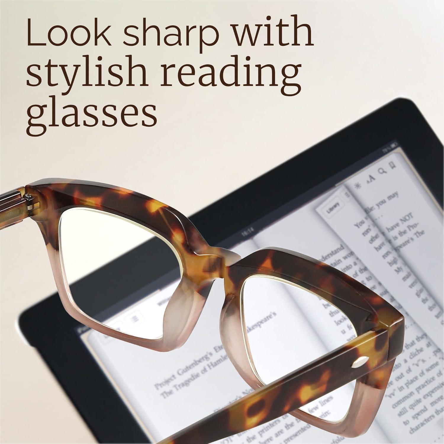 Gafas de Lectura Miyya Estilo Oprah UV400 2.5x 6 Piezas