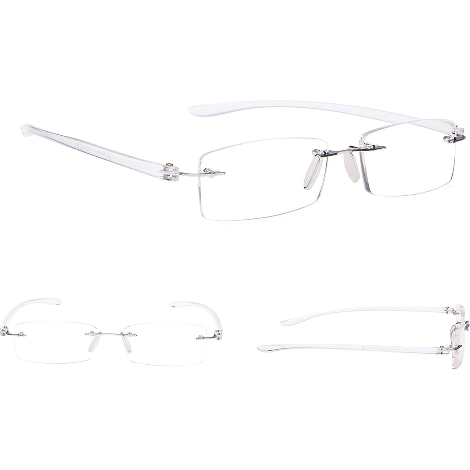 Gafas de lectura Gr8sight sin montura - Paquete de 7 colores +3.50