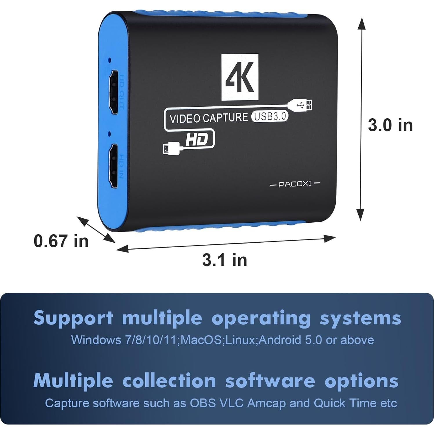 Tarjeta de Captura de Video HDMI SUDTREEV C7 1080P 60FPS