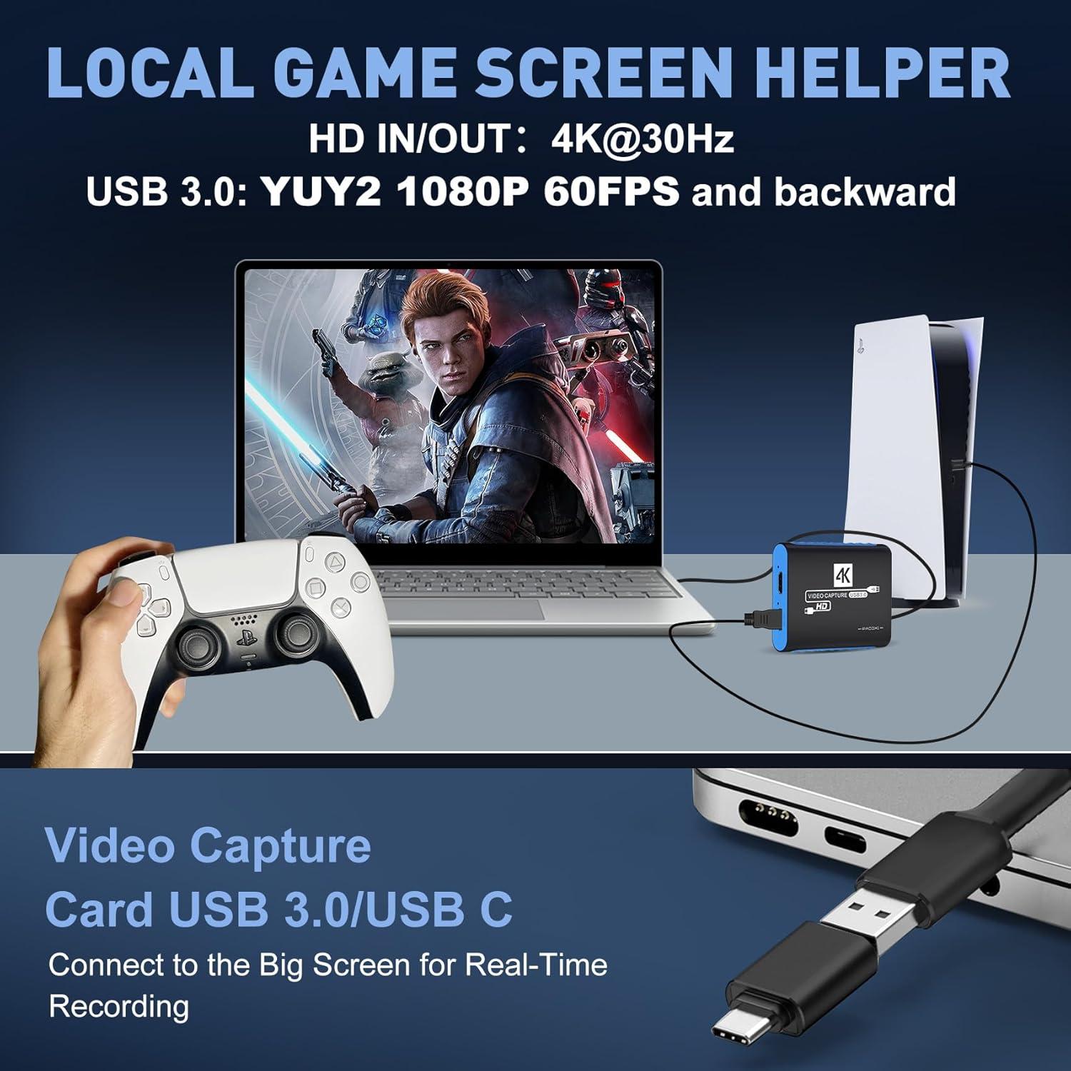 Tarjeta de Captura de Video HDMI SUDTREEV C7 1080P 60FPS