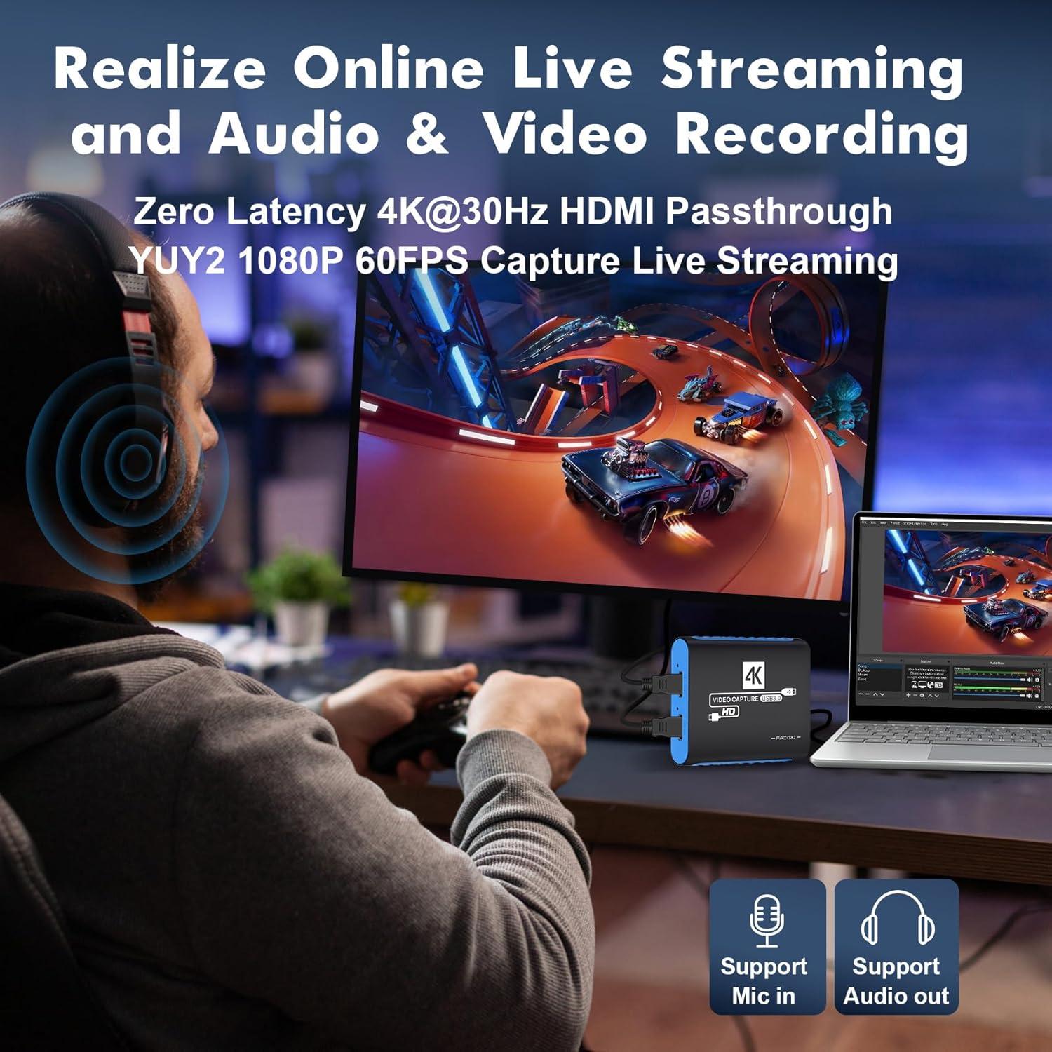 Tarjeta de Captura de Video HDMI SUDTREEV C7 1080P 60FPS