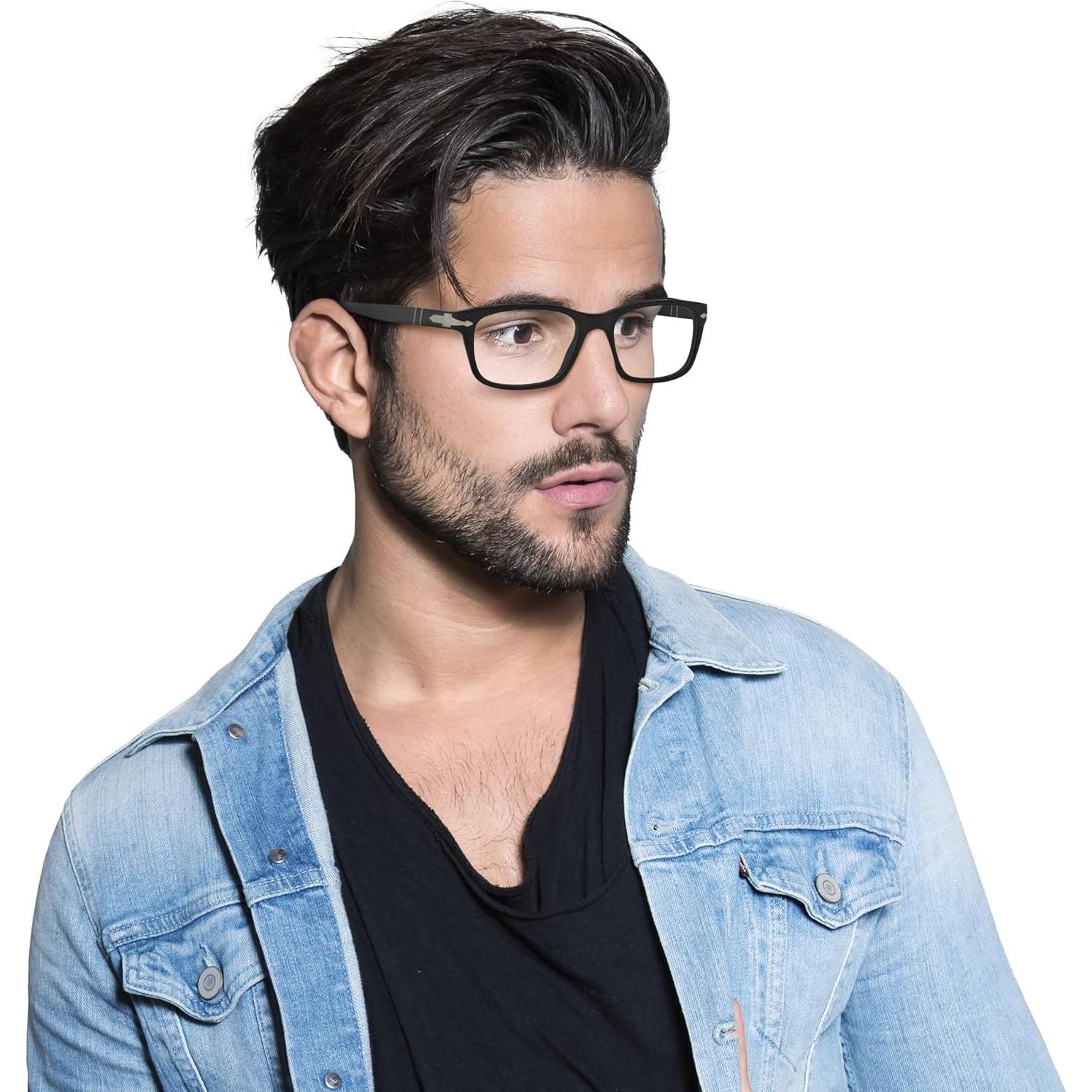 Gafas Recetadas Persol PO3012V Cuadradas 54mm Negro Mate