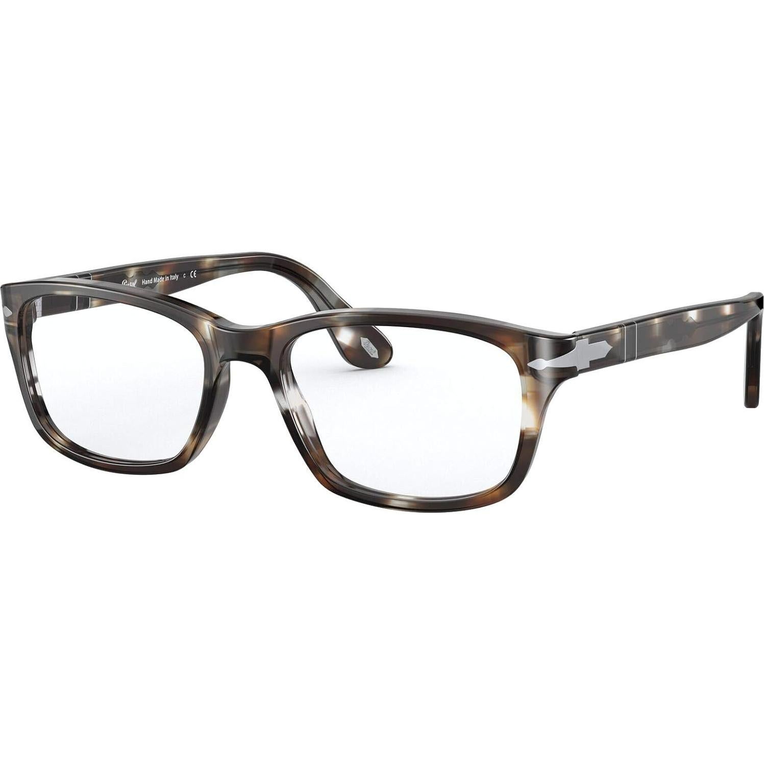Gafas Recetadas Persol PO3012V Cuadradas Marrón Rayas