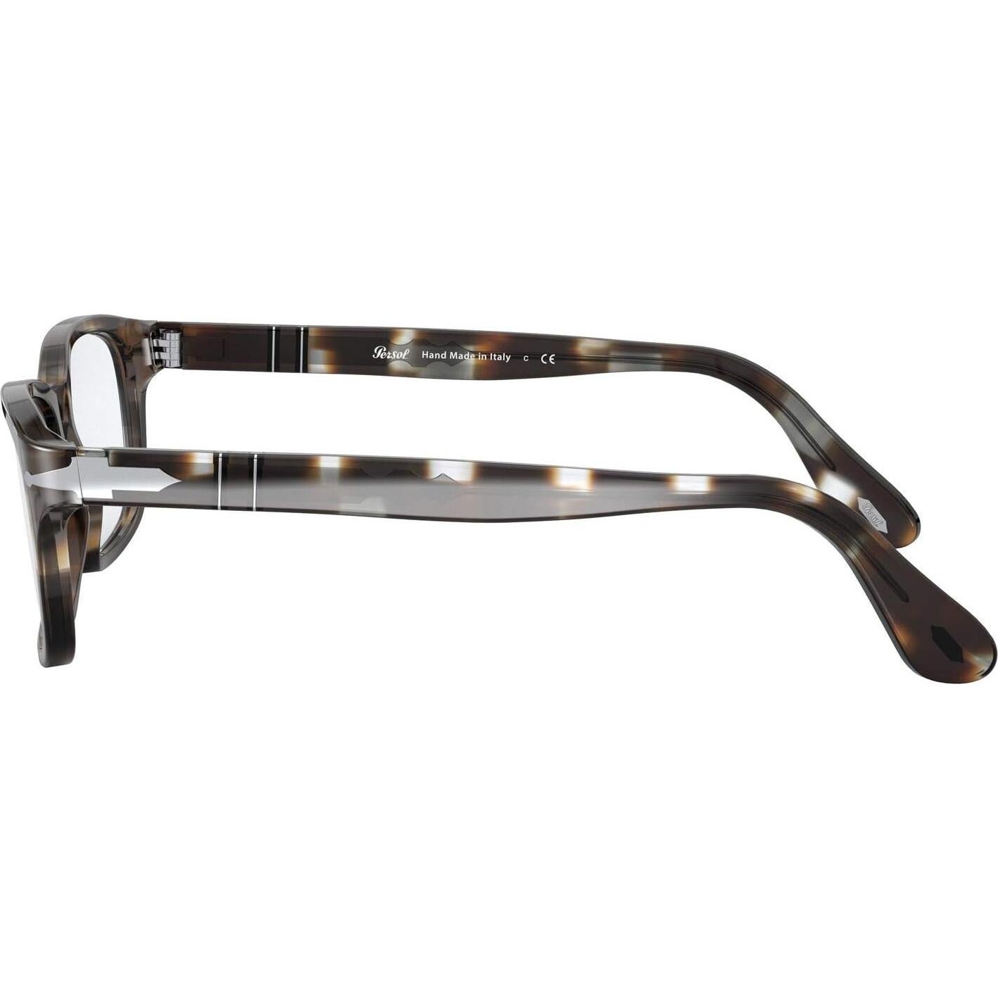 Gafas Recetadas Persol PO3012V Cuadradas Marrón Rayas