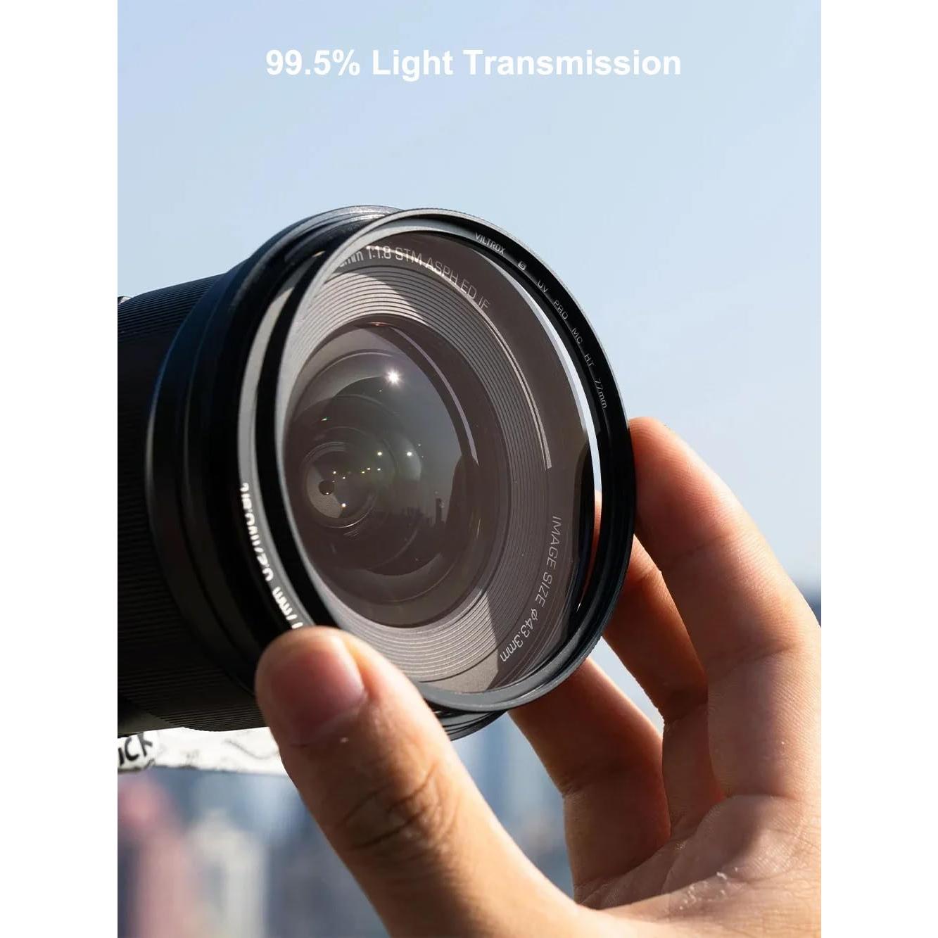 Filtro UV VILTROX 62mm Ultra Delgado 18 Capas para Cámaras