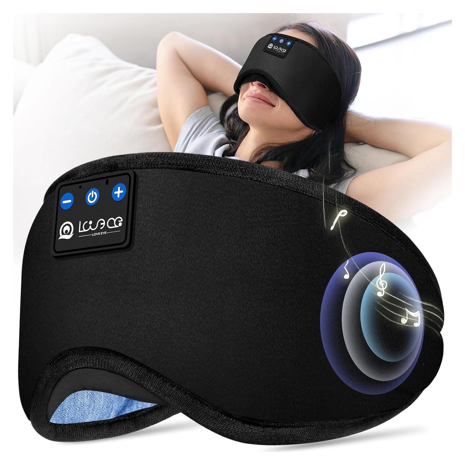 MÁS AMOR Máscara de Ojos Bluetooth 5.4 con Altavoces HD