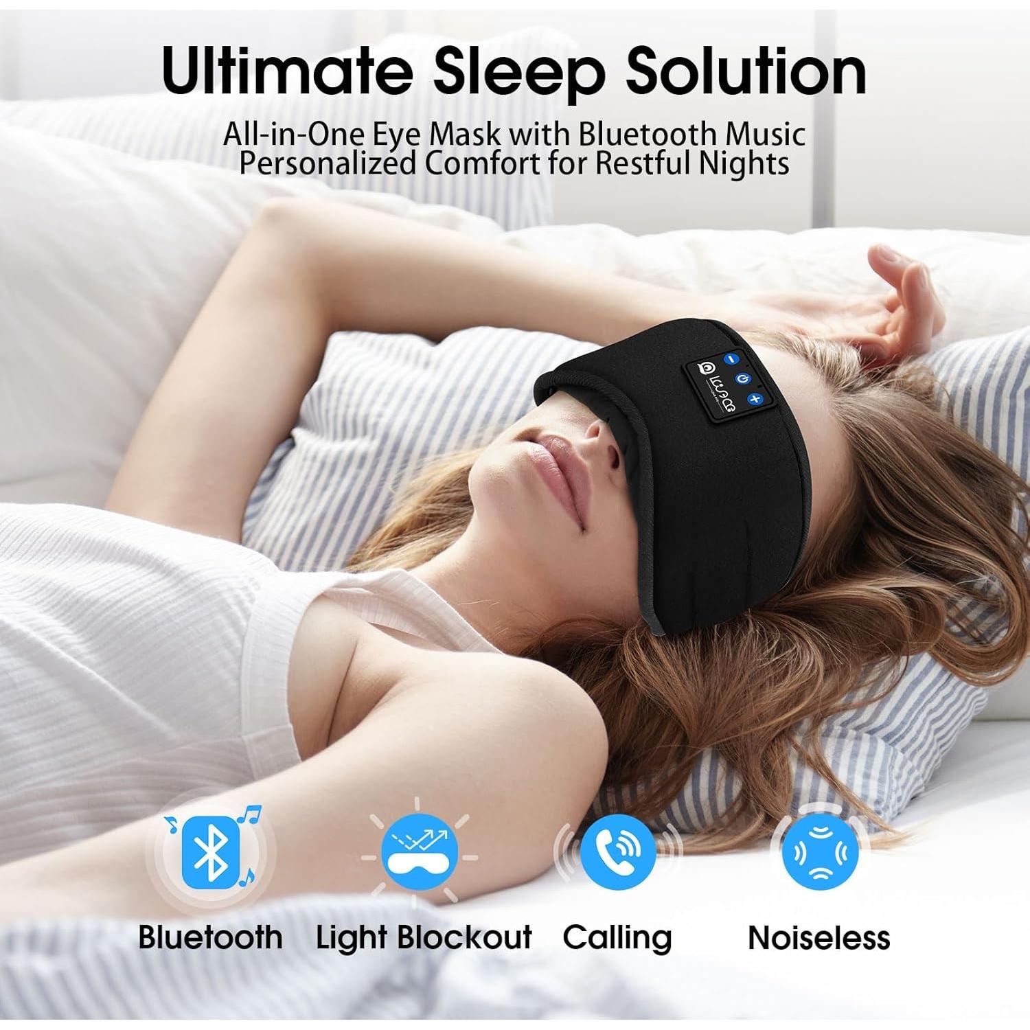 MÁS AMOR Máscara de Ojos Bluetooth 5.4 con Altavoces HD