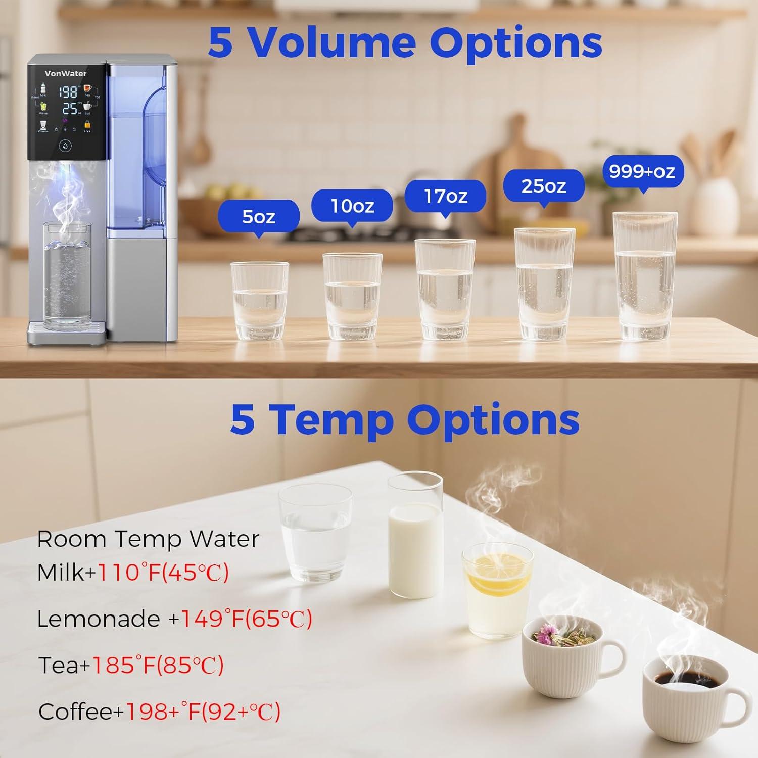 Purificador de Agua por Ósmosis Inversa VonWater CT910GH 7 Etapas