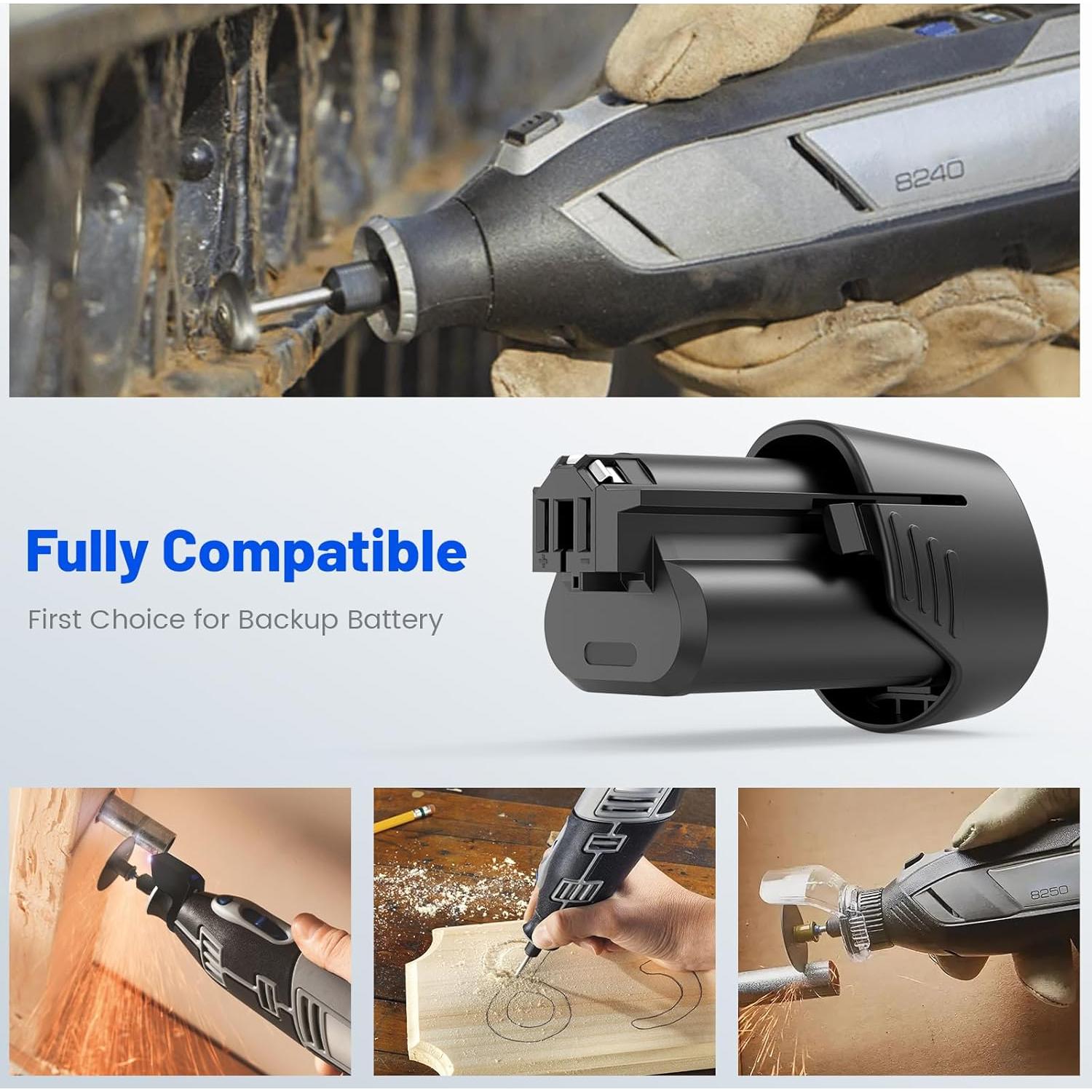 Batería de Reemplazo Futurebatt 12V 4000mAh para Dremel