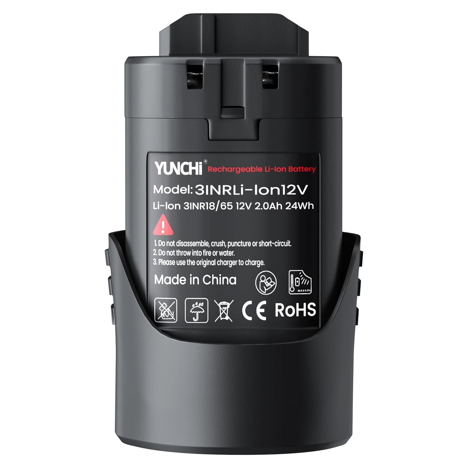 Batería de Reemplazo YUNCHI 12V 2000mAh para Bosch